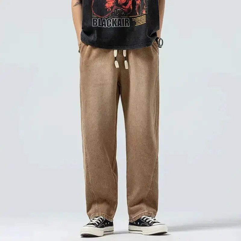 Japanese Brand Tencel Cotton Cool Feeling Drawstring Tide Jeans Size US 32 / EU 48 - 1 Thumbnail