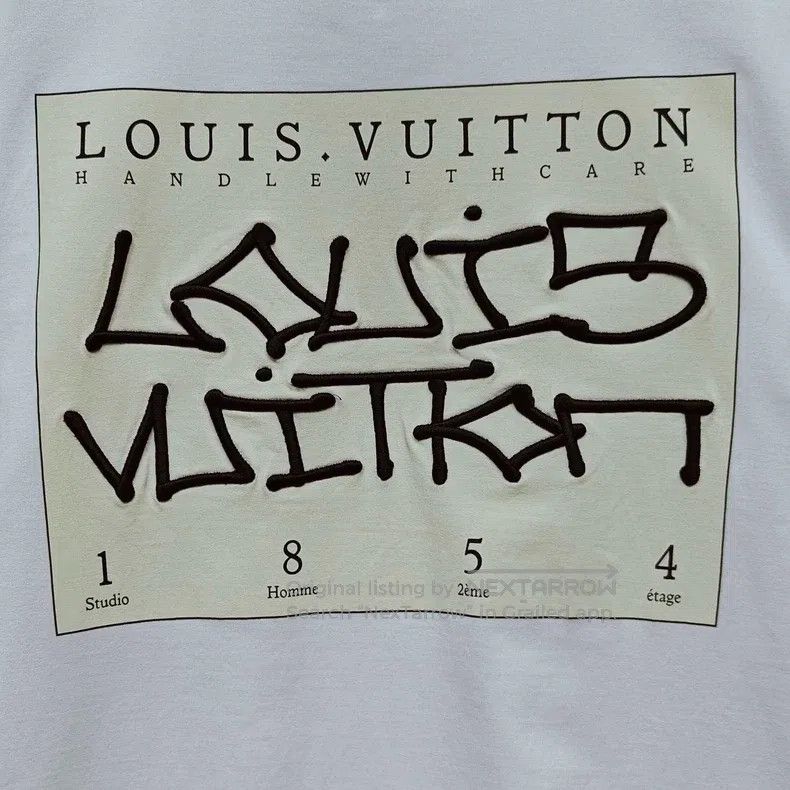 Louis Vuitton Louis Vuitton Pictorial cursive signature embroidered shor Size US L / EU 52-54 / 3 - 3 Thumbnail