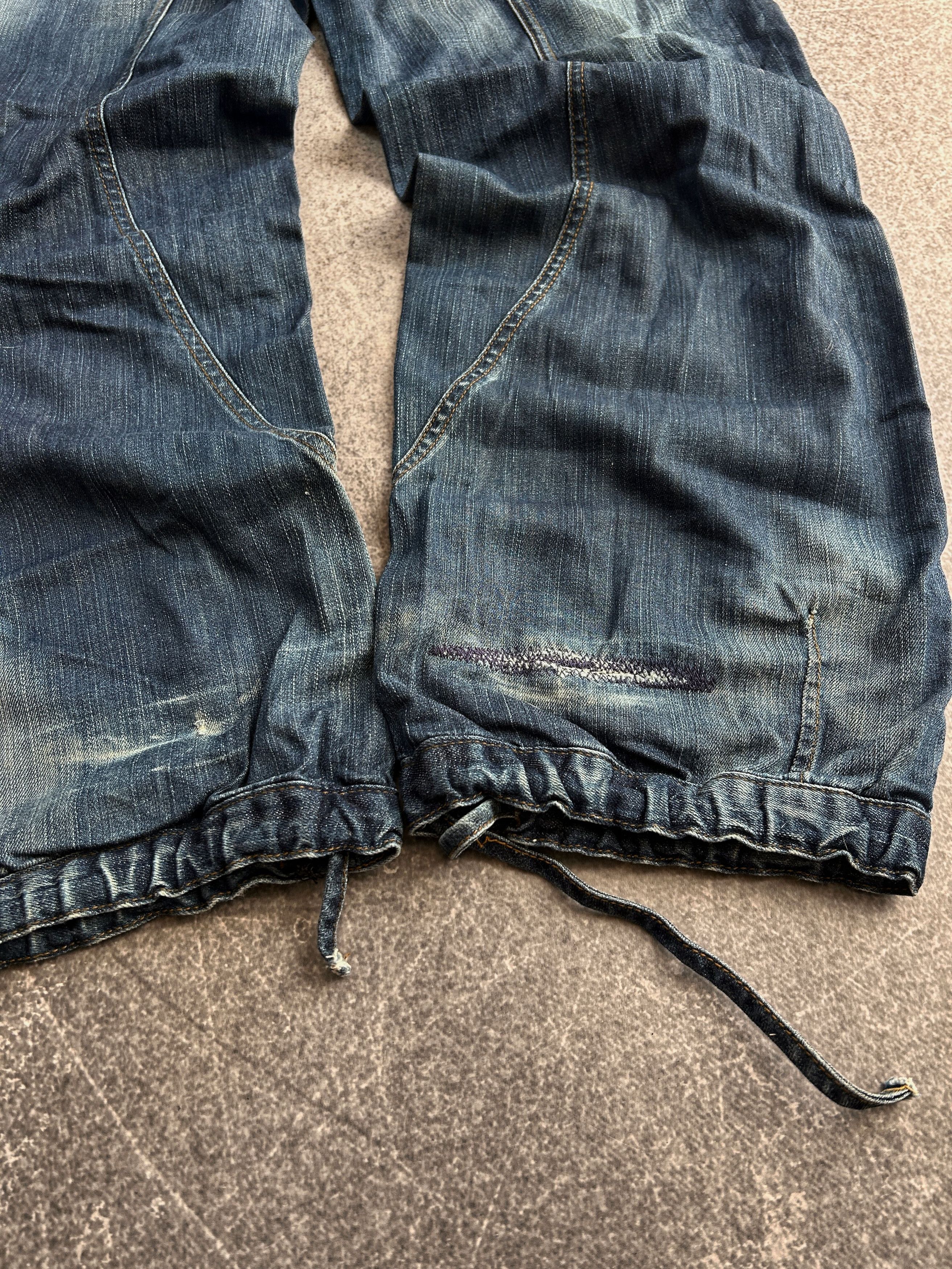 Vintage Y2K Baggy Denim Jeans Wide Leg Distressed Skater Grunge Size US 32 / EU 48 - 4 Thumbnail