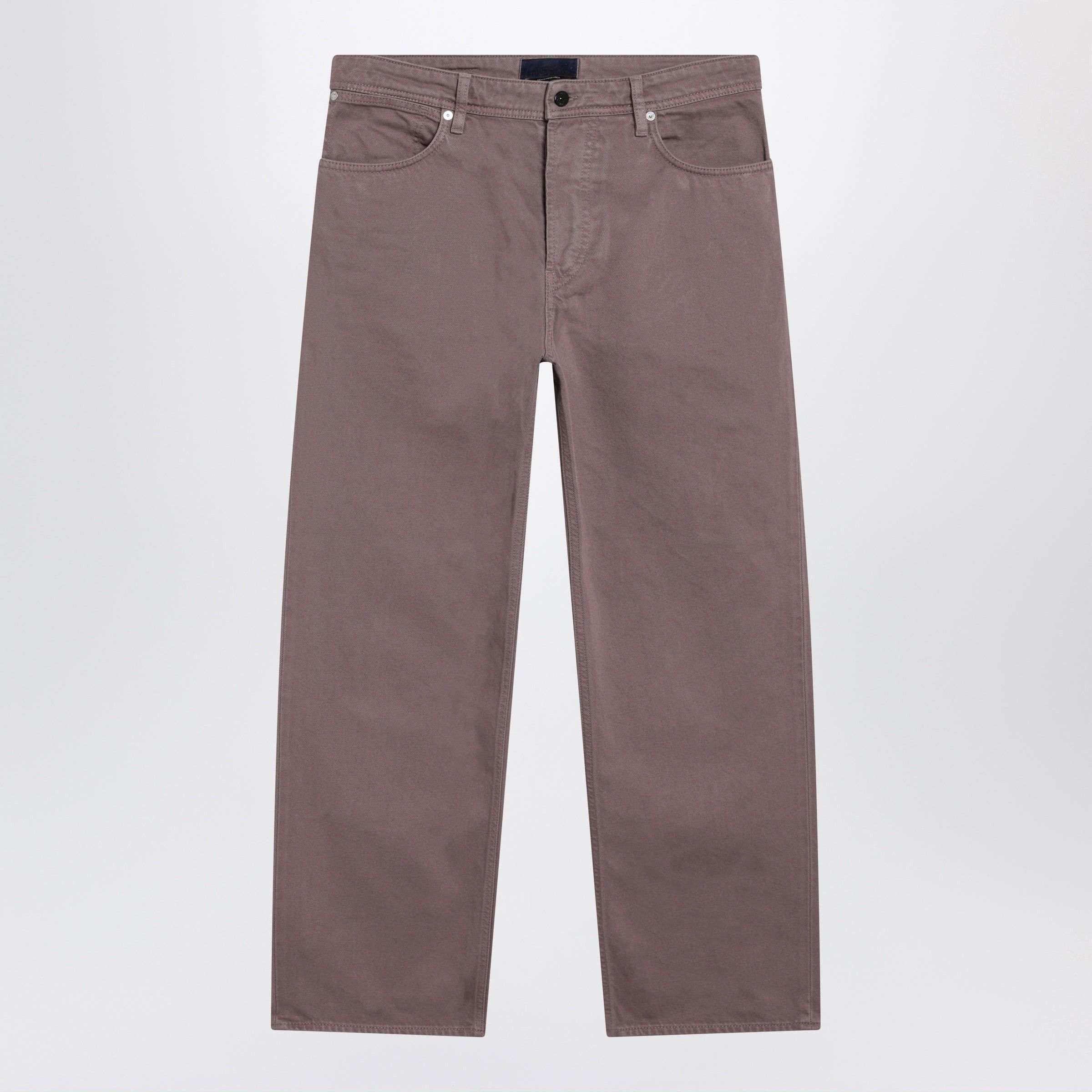 Stone Island Stone Island Purple/Grey Cotton Trousers Size US 33 - 1 Thumbnail