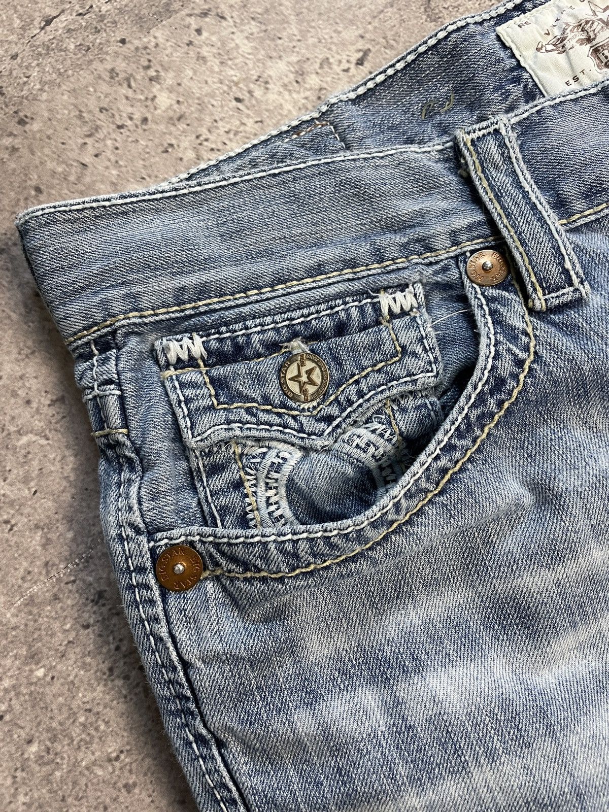 True Religion Vintage Y2K Big Star Like True Religion Y2K Distressed Jeans Size US 36 / EU 52 - 18 Thumbnail