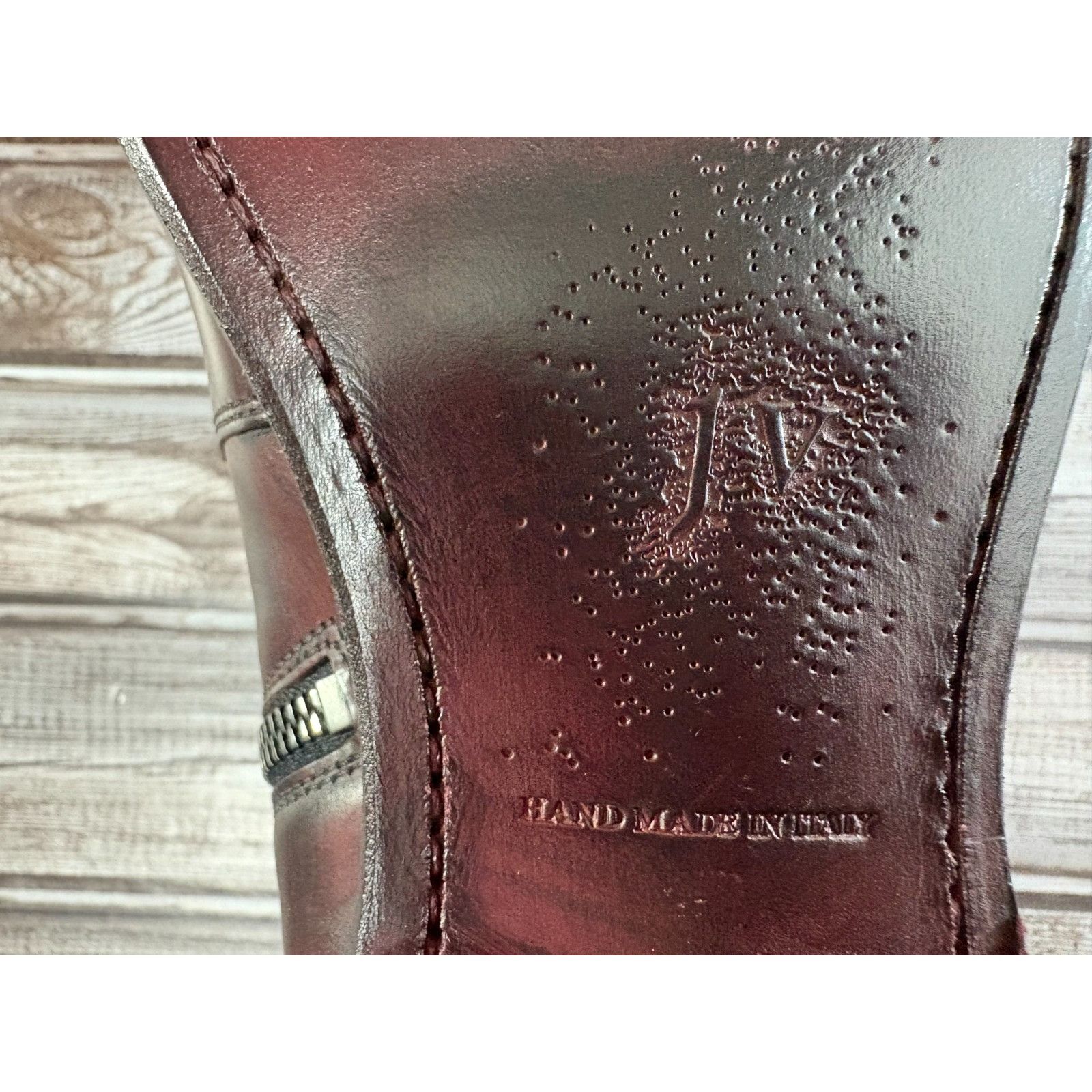 John Varvatos John Varvatos Amsterdam Apron Leather Boots size 9 burgundy Size US 9 / EU 42 - 8 Thumbnail