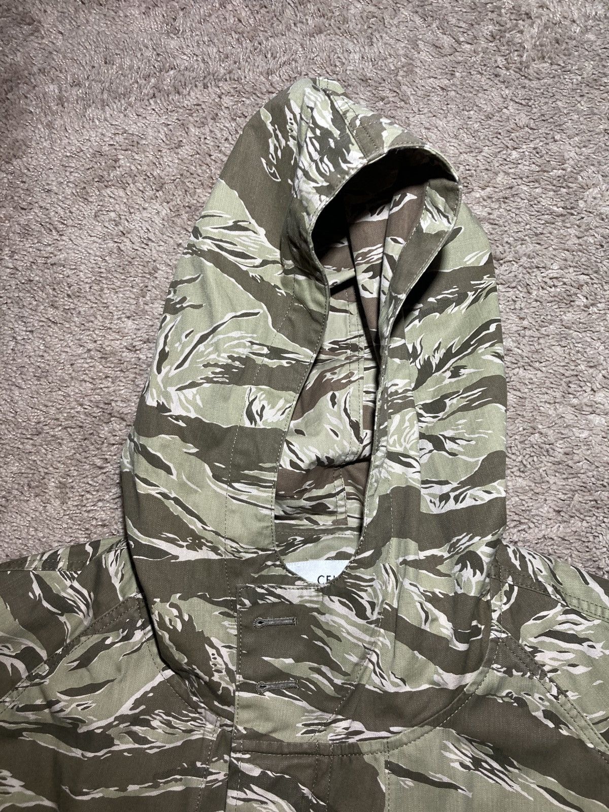 Celine SS20 Celine Tiger Camo Hooded Jacket 2020 Hedi Slimane Parka Size US M / EU 48-50 / 2 - 9 Thumbnail