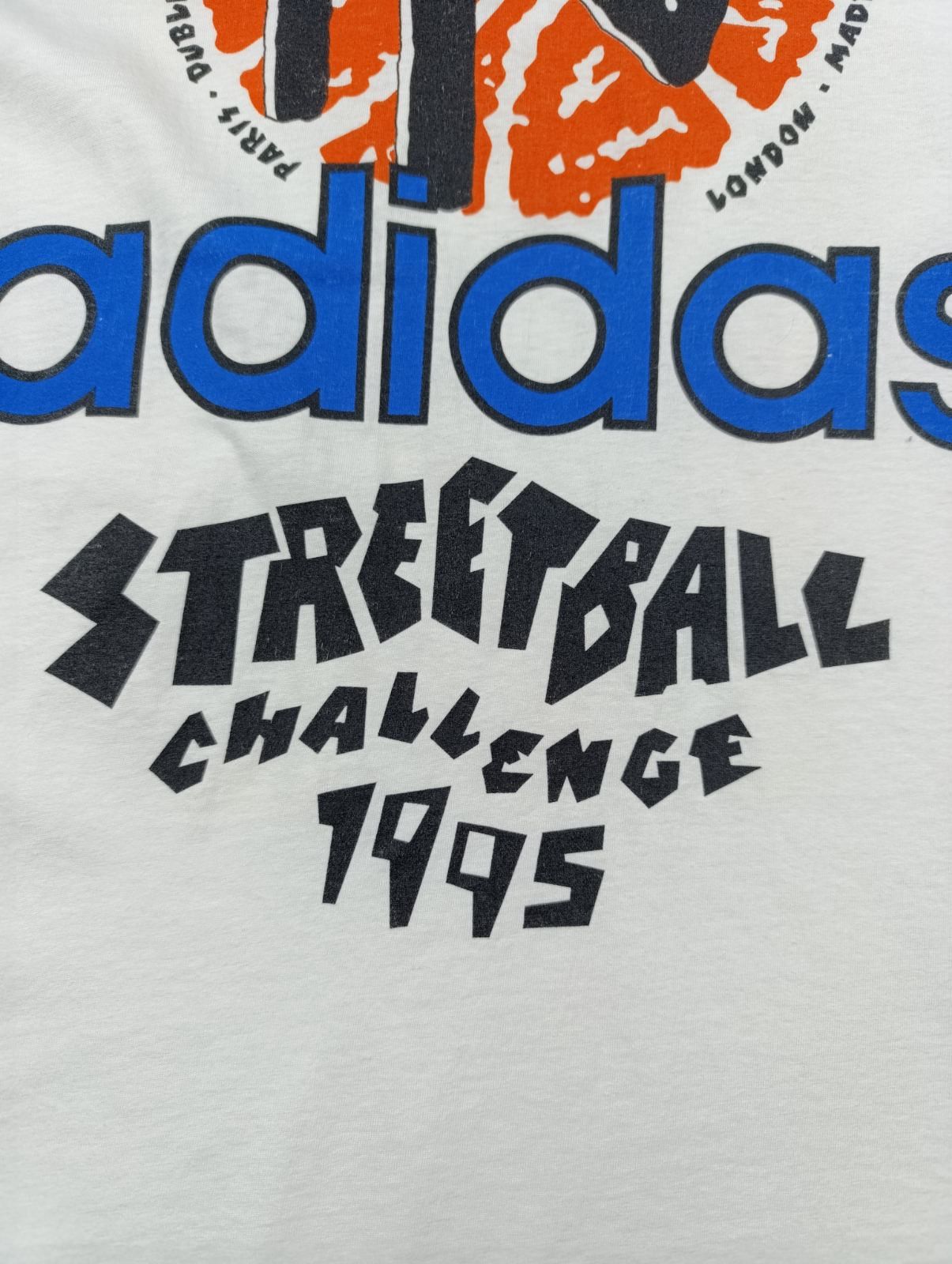 Adidas ADIDAS STREETBALL CHALLENGE 1995 VINTAGE BIG LOGO SHIRT Size US XL / EU 56 / 4 - 7 Thumbnail