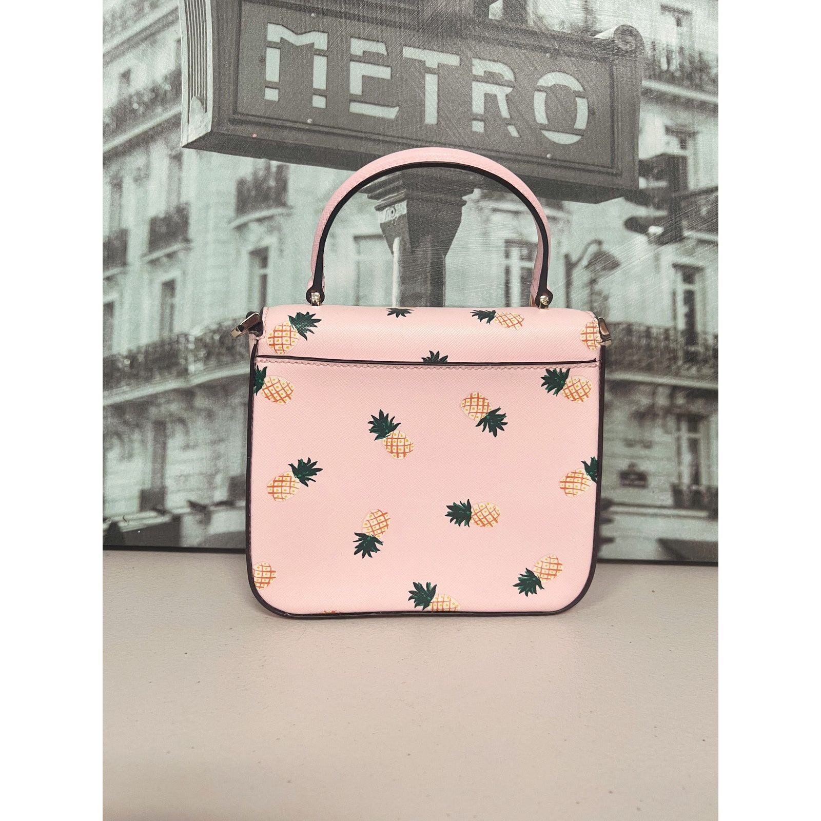 Kate Spade Kate Spade K7629 Staci Square Pineapple Crossbody Pink Size ONE SIZE - 2 Thumbnail