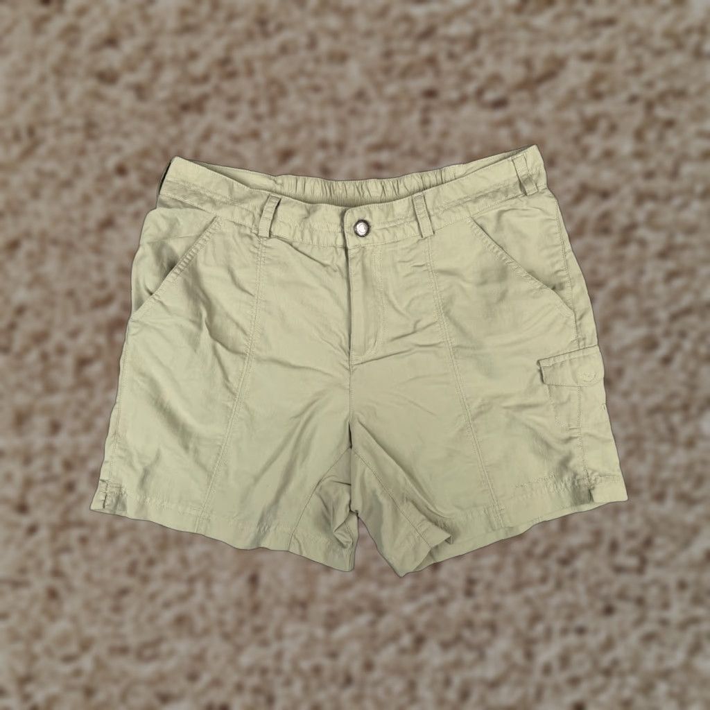 Vintage Columbia Cargo Shorts Women 10 Green 100% Nylon Stowable Hiking Camping 32x5.5 Regular Mens Womens Girls not applicable Size 32" / US 10 / IT 46 - 1 Thumbnail