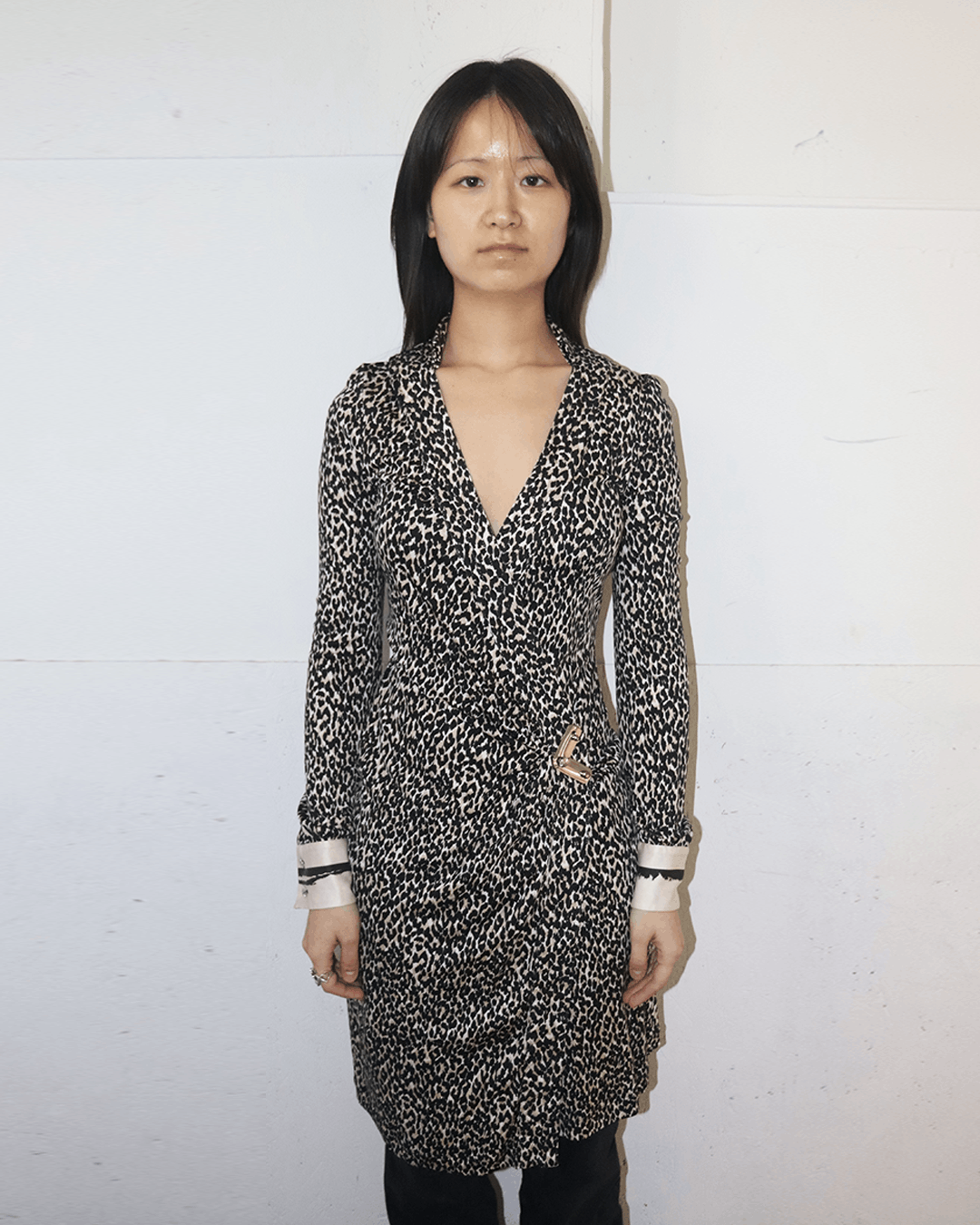 Roberto Cavalli Roberto Cavalli Buckle Detail Leopard Print Dress Size S / US 4 / IT 40 - 2 Thumbnail