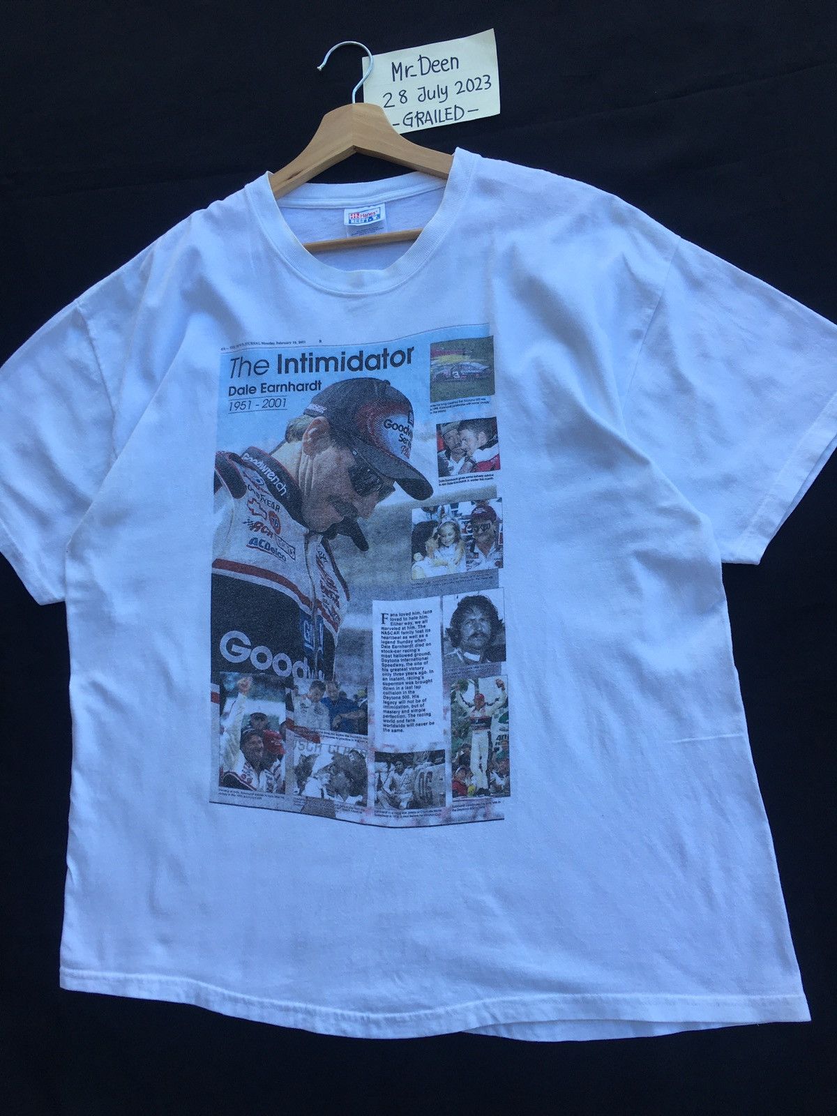 Vintage Vintage Dale Earnhardt The Intimidator Racing Sport Tshirt Size US XL / EU 56 / 4 - 4 Thumbnail