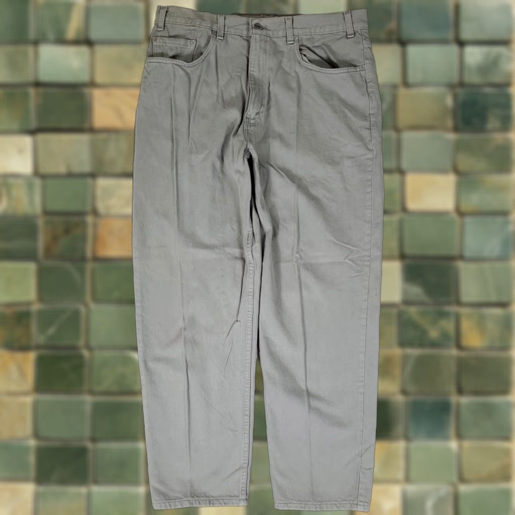 Levi's Levi's 550 VTG Y2K Relaxed Jeans Gray USA Mens 37x30 Inseam 30 Regular 550 Model Relaxed Fit Jeans Mens Grey Size US 37 - 1 Thumbnail