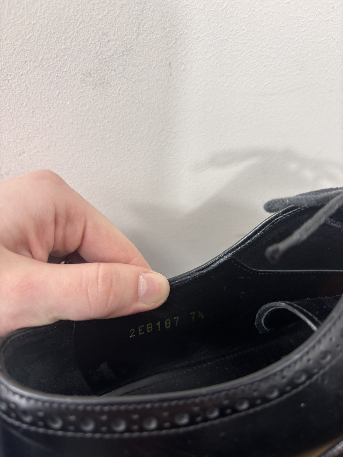 Prada Prada Men’s Black Leather Cap-Toe Brogue Oxford Dress Shoes Size US 8.5 / EU 41-42 - 17 Thumbnail