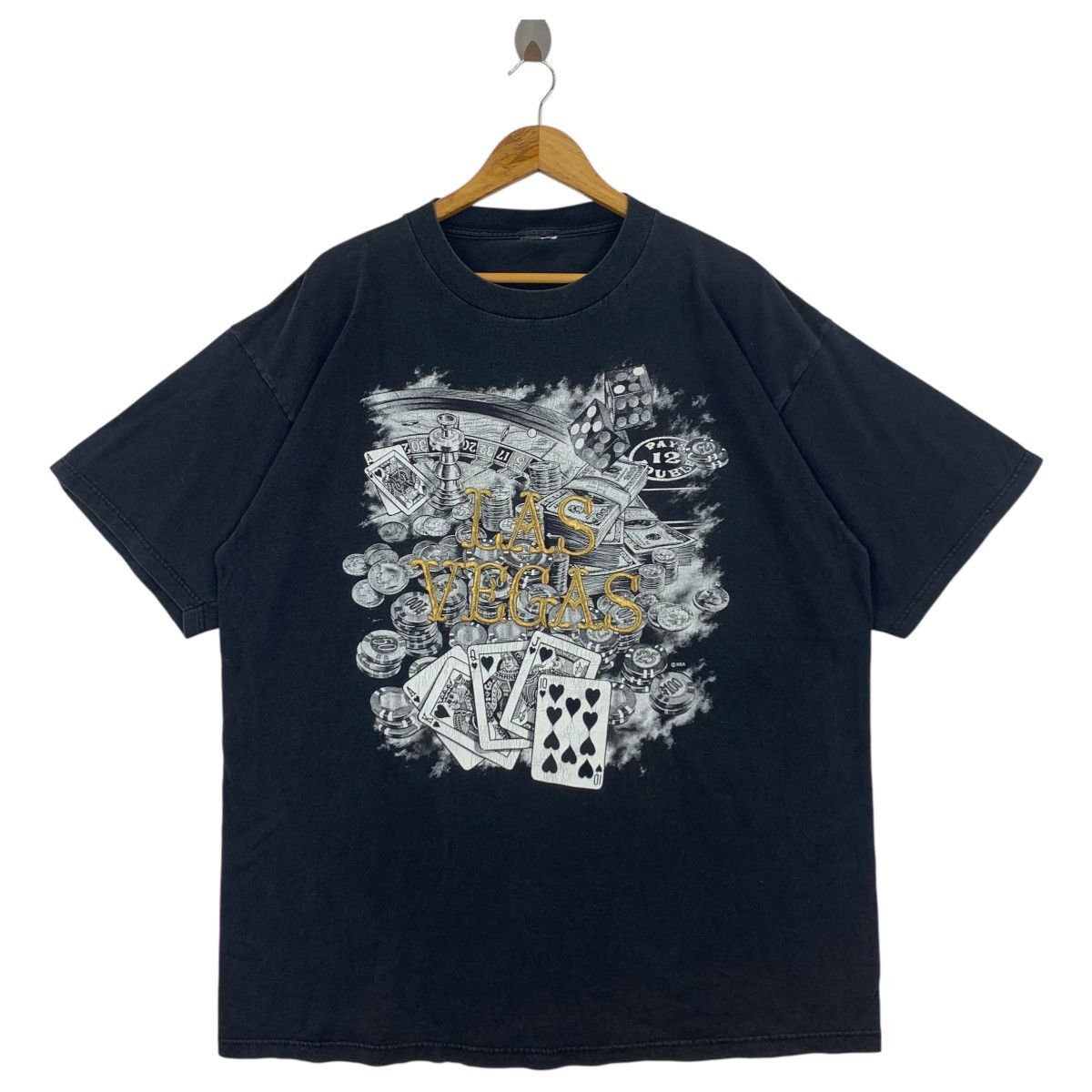 Vintage Vintage LAS VEGAS casino big printed tee Size US XL / EU 56 / 4 - 1 Thumbnail