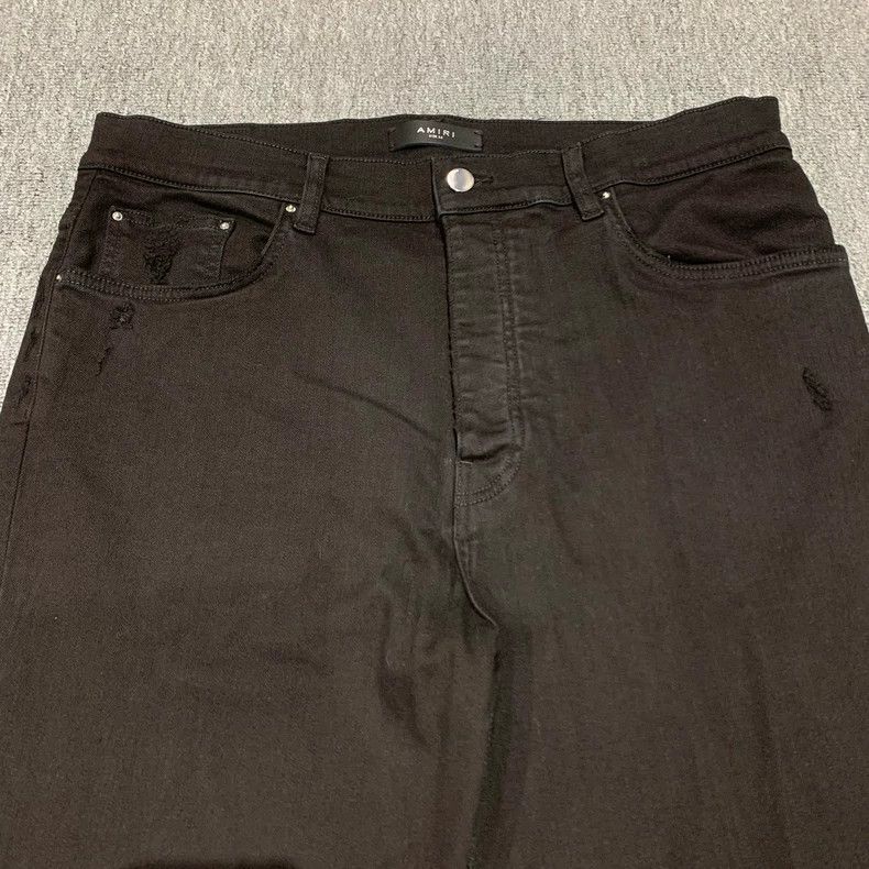 Amiri Amiri Black Flared Pants Zipper Pants Size US 36 / EU 52 - 9 Thumbnail