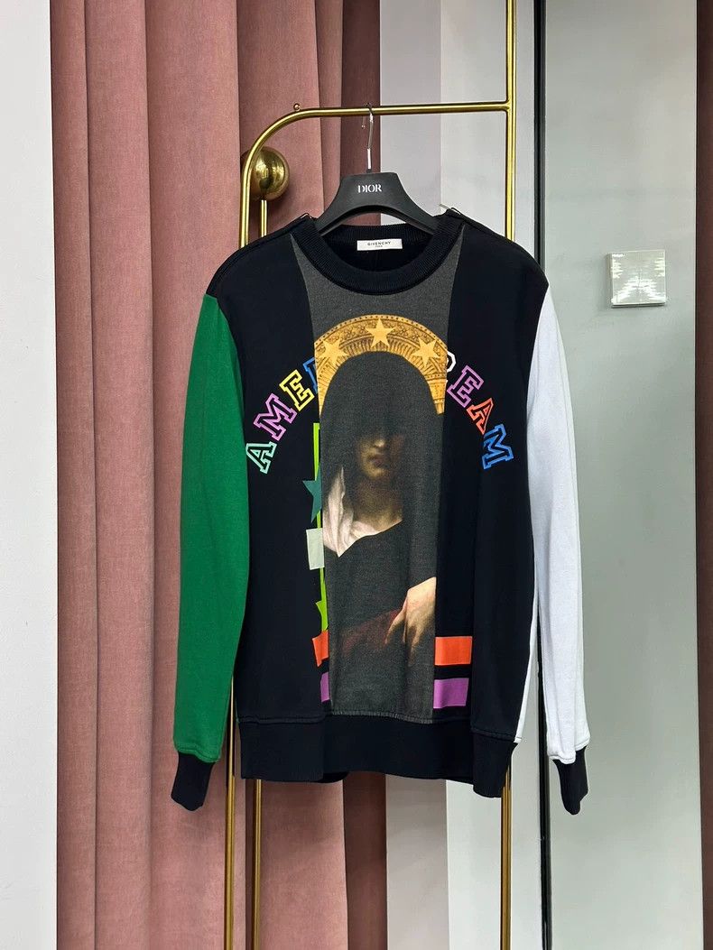 Givenchy Givenchy Green and Black and White Portrait Letter Printed Size US S / EU 44-46 / 1 - 1 Thumbnail