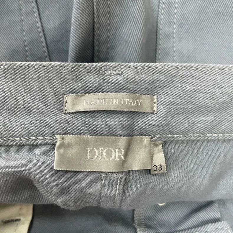 Dior Dior Blue and gray embossed logo trousers 2502-Nextarrow Size US 33 - 4 Thumbnail