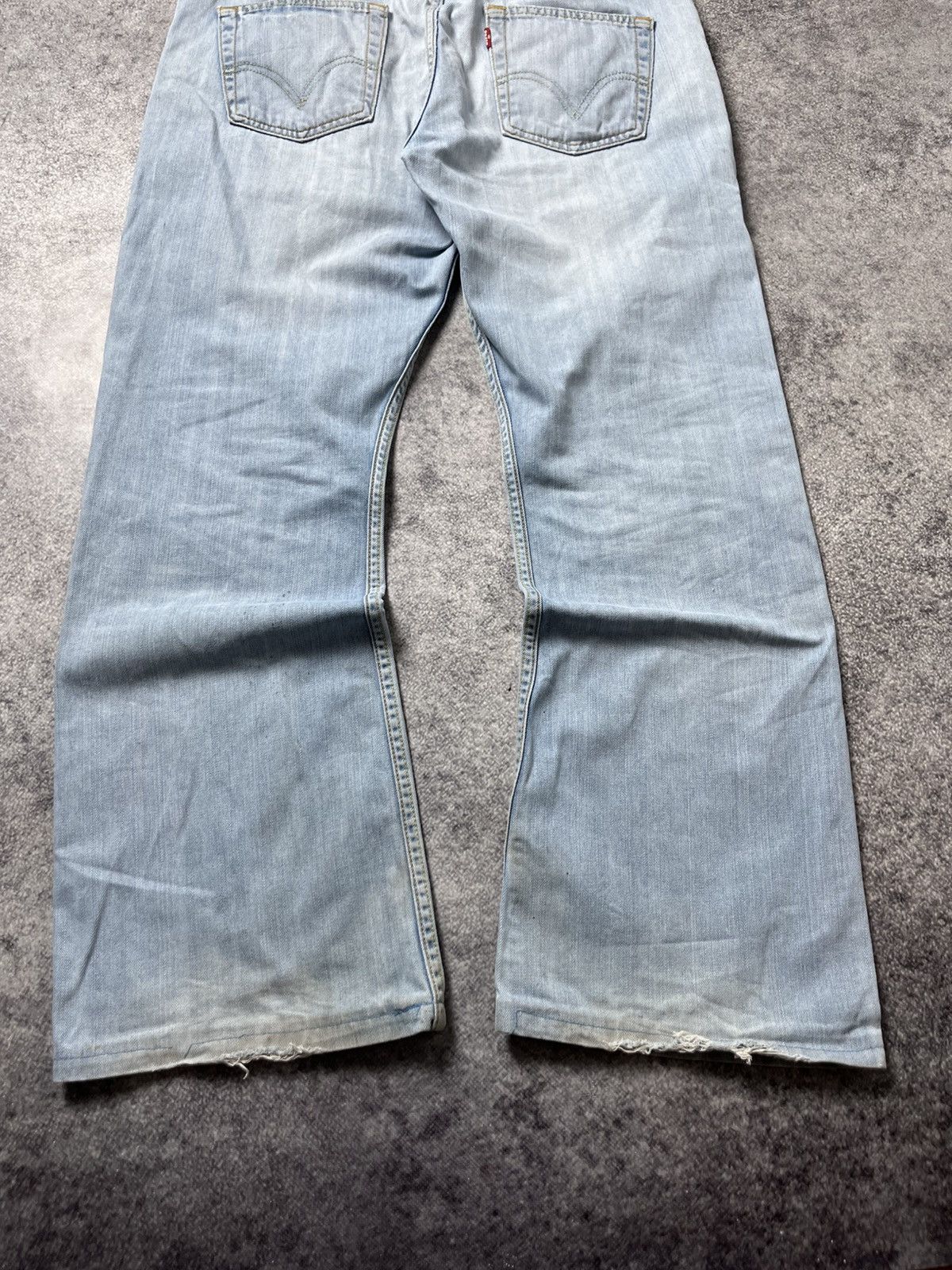 Levi's 🔥00'S LEVIS BOOTCUT FLARED WASHED JEANS TORNADO MART VIBE Size US 34 / EU 50 - 8 Thumbnail