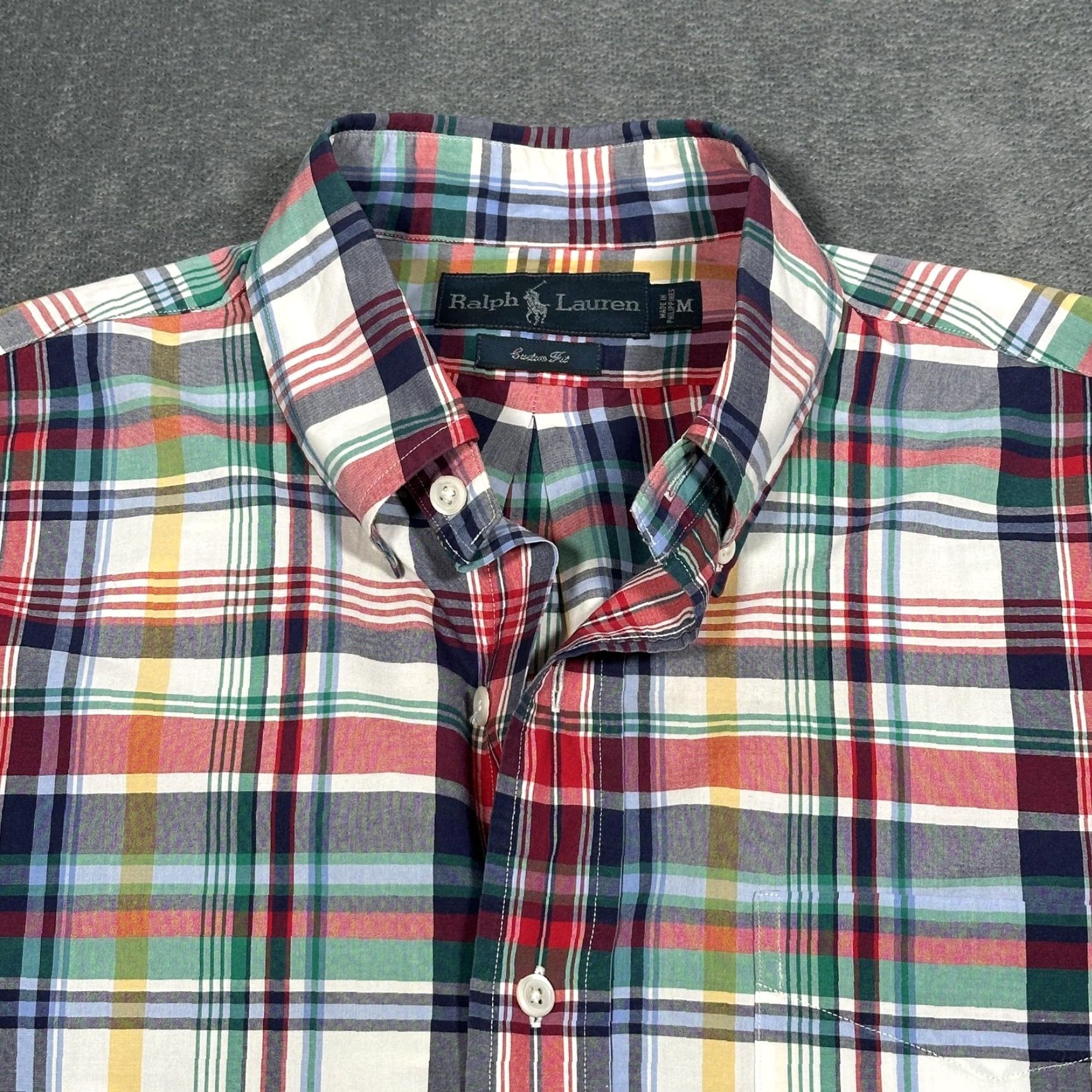 Ralph Lauren Vintage Ralph Lauren Shirt Mens Medium Cotton Plaid Button-Down Casual Collared All Seasons Size US M / EU 48-50 / 2 - 2 Thumbnail