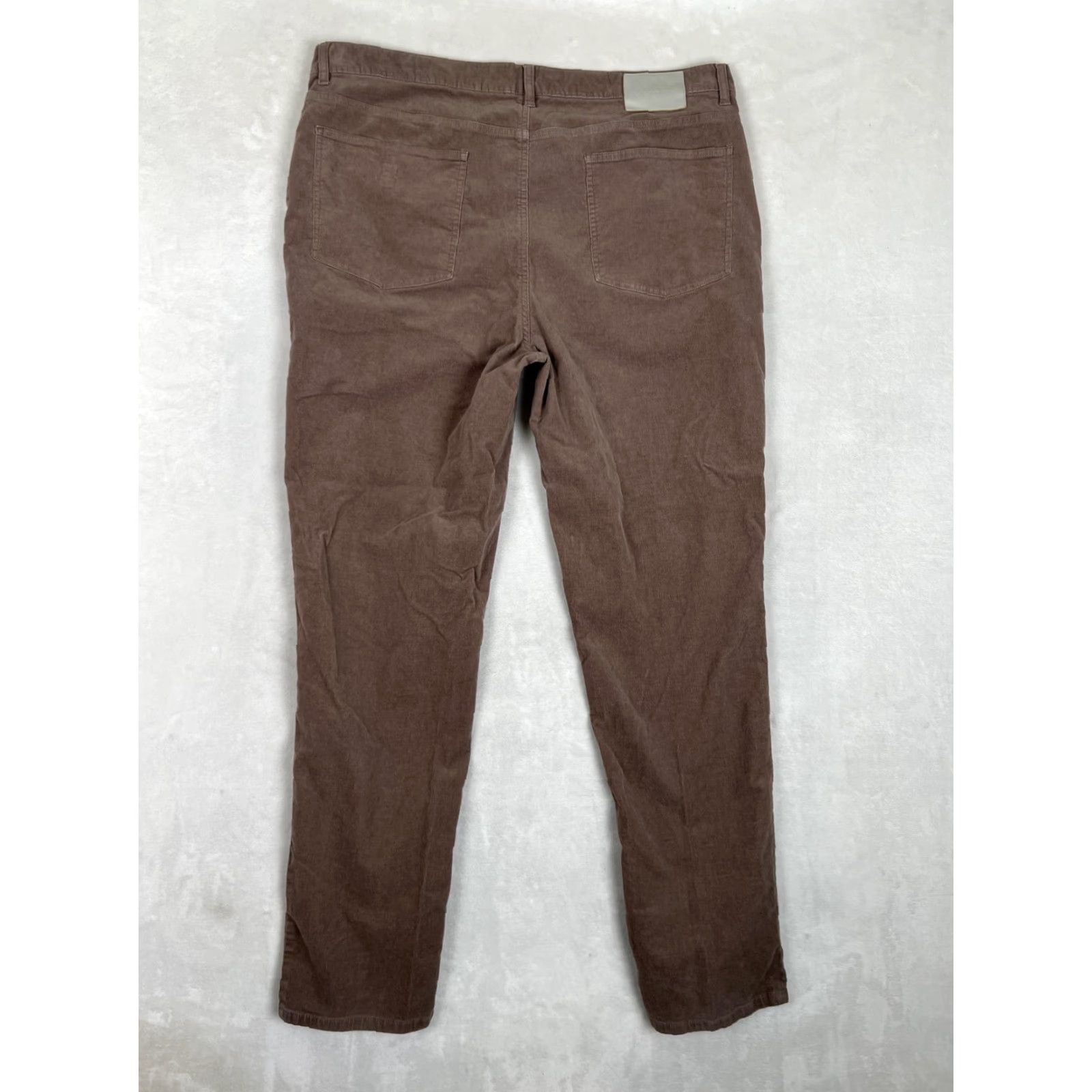 Vuori Vuori Pants Mens 38x30 Brown Corduroy Stretch Chino Straight Leg Regular Casual Pockets Zip Front Flat Front 5-Pocket Mens Size US 38 / EU 54 - 6 Thumbnail