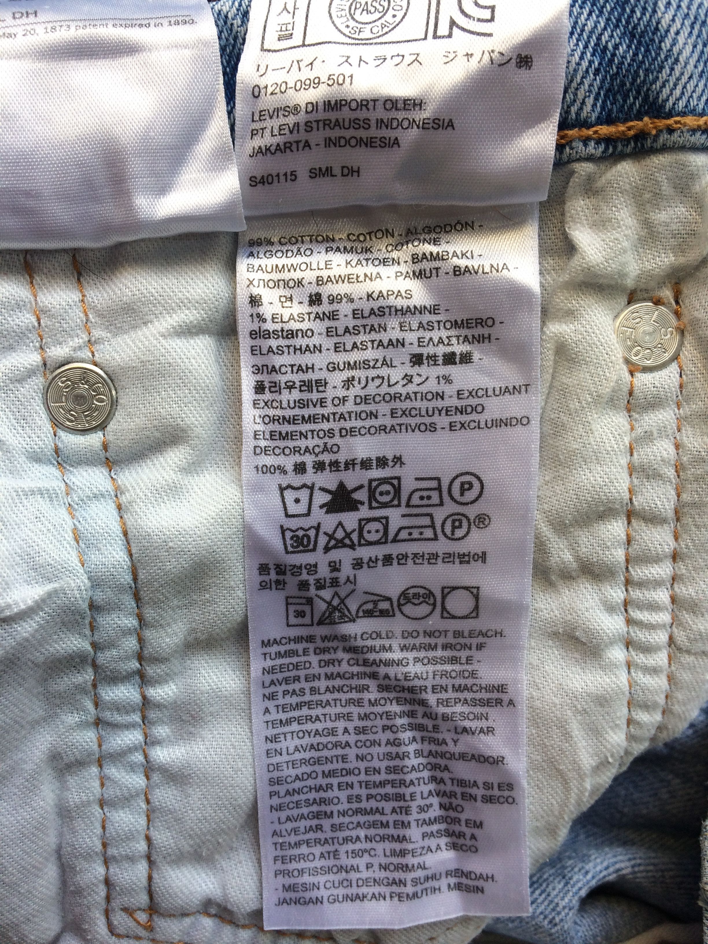 Jean Distressed Light Wash Levis 569 Jeans D-760 Size US 31 - 14 Thumbnail