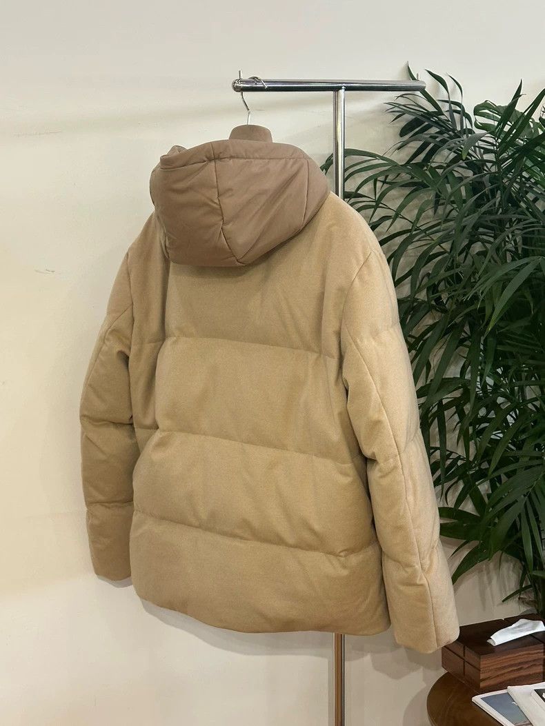 Loro Piana LORO PIANA Zippered cashmere down jacket Size L / US 10 / IT 46 - 5 Thumbnail