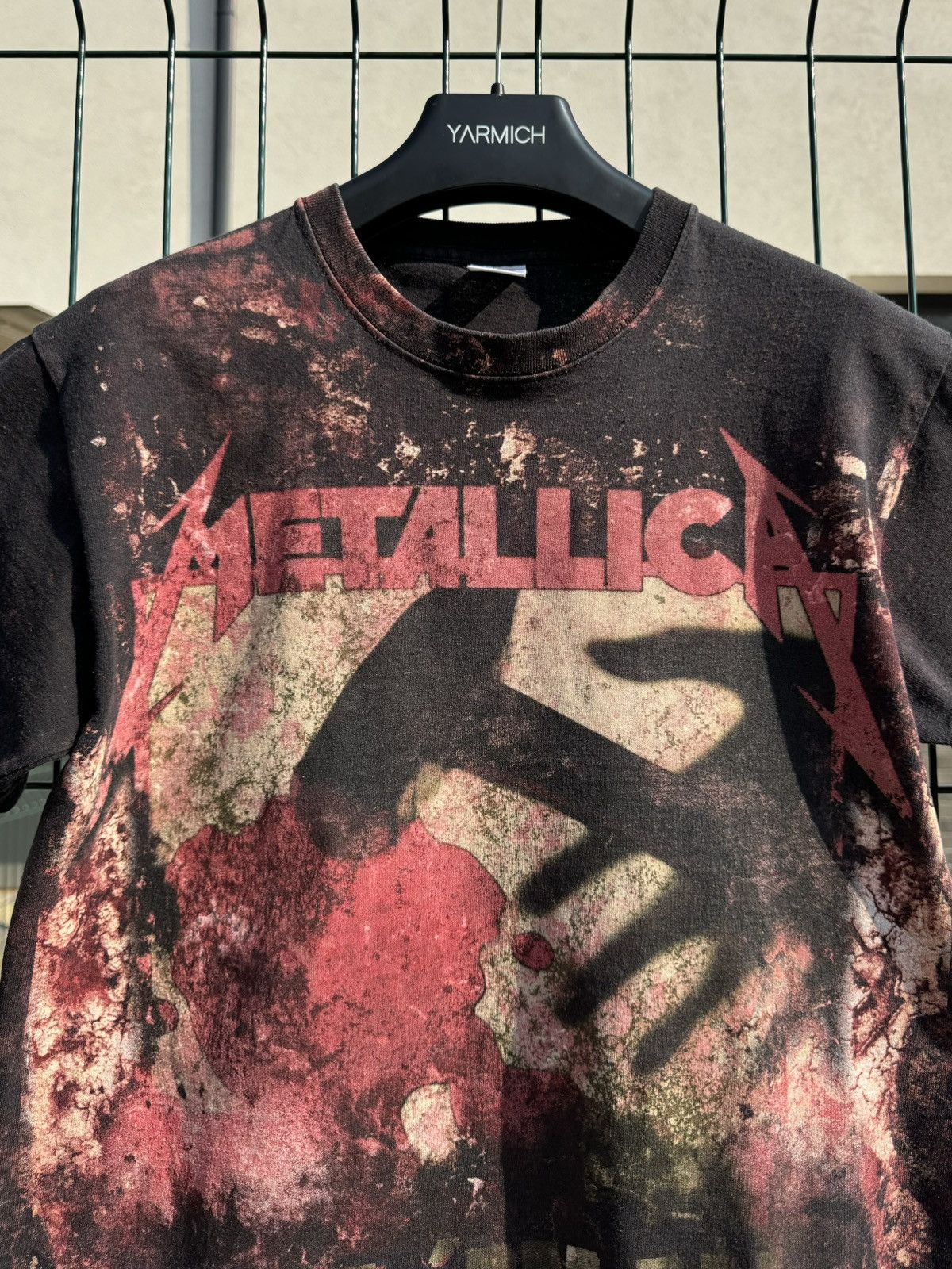 Band Tees Vintage 2000 Metallica Hammer Of Justice Allover Print Tee Size US M / EU 48-50 / 2 - 3 Thumbnail