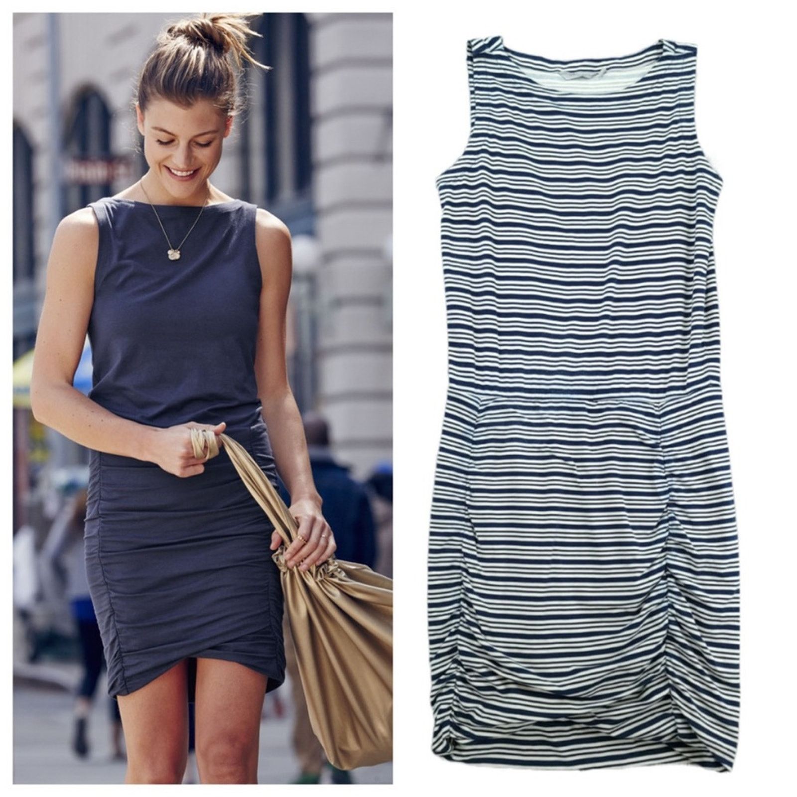 Athleta Athleta Tulip Striped Bodycon Dress, EUC, Medium, MSRP $108 Size M / US 6-8 / IT 42-44 - 1 Thumbnail