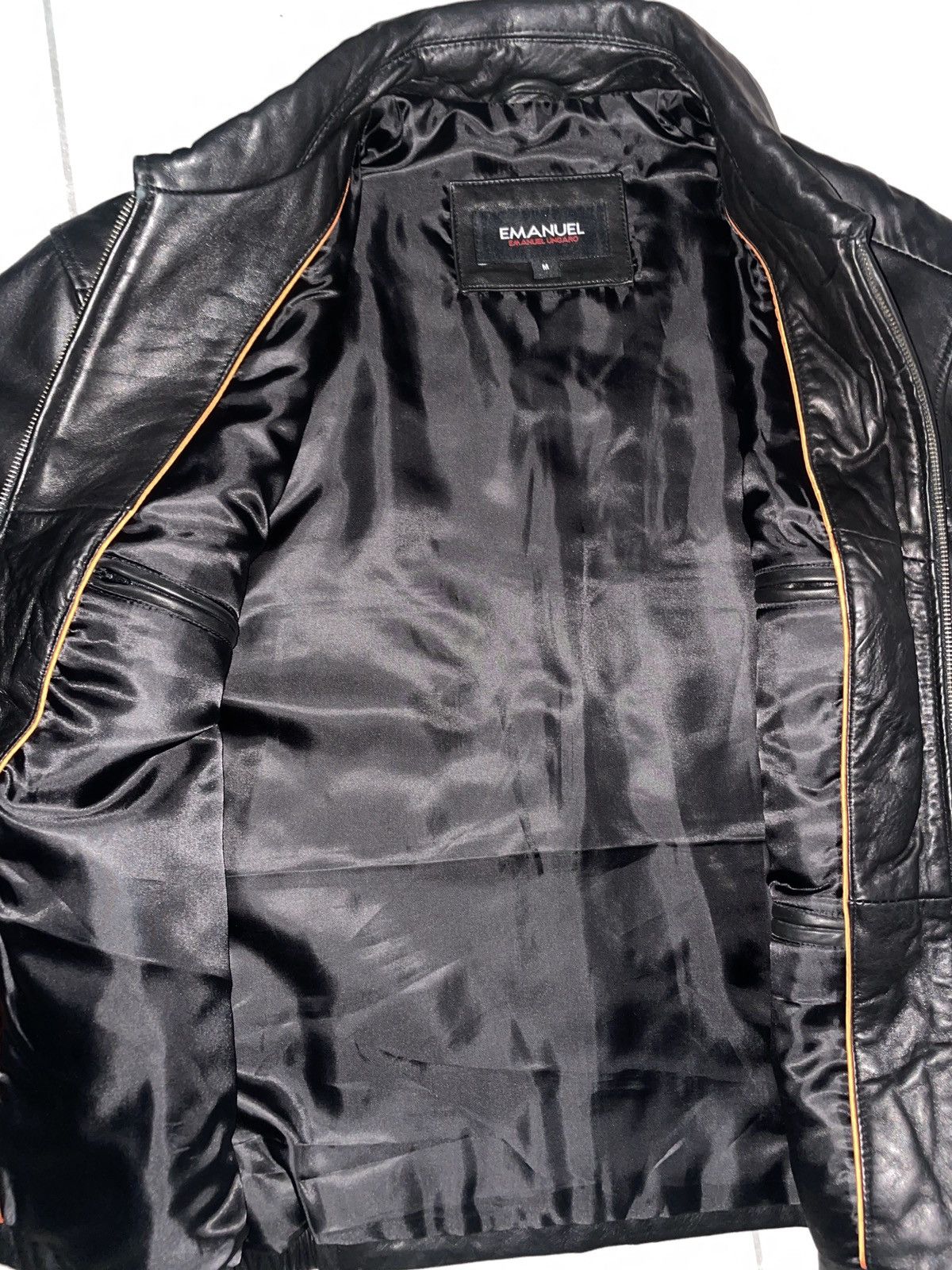 Emanuel Ungaro Emanuel Ungaro Leather Jacket Size US M / EU 48-50 / 2 - 2 Thumbnail