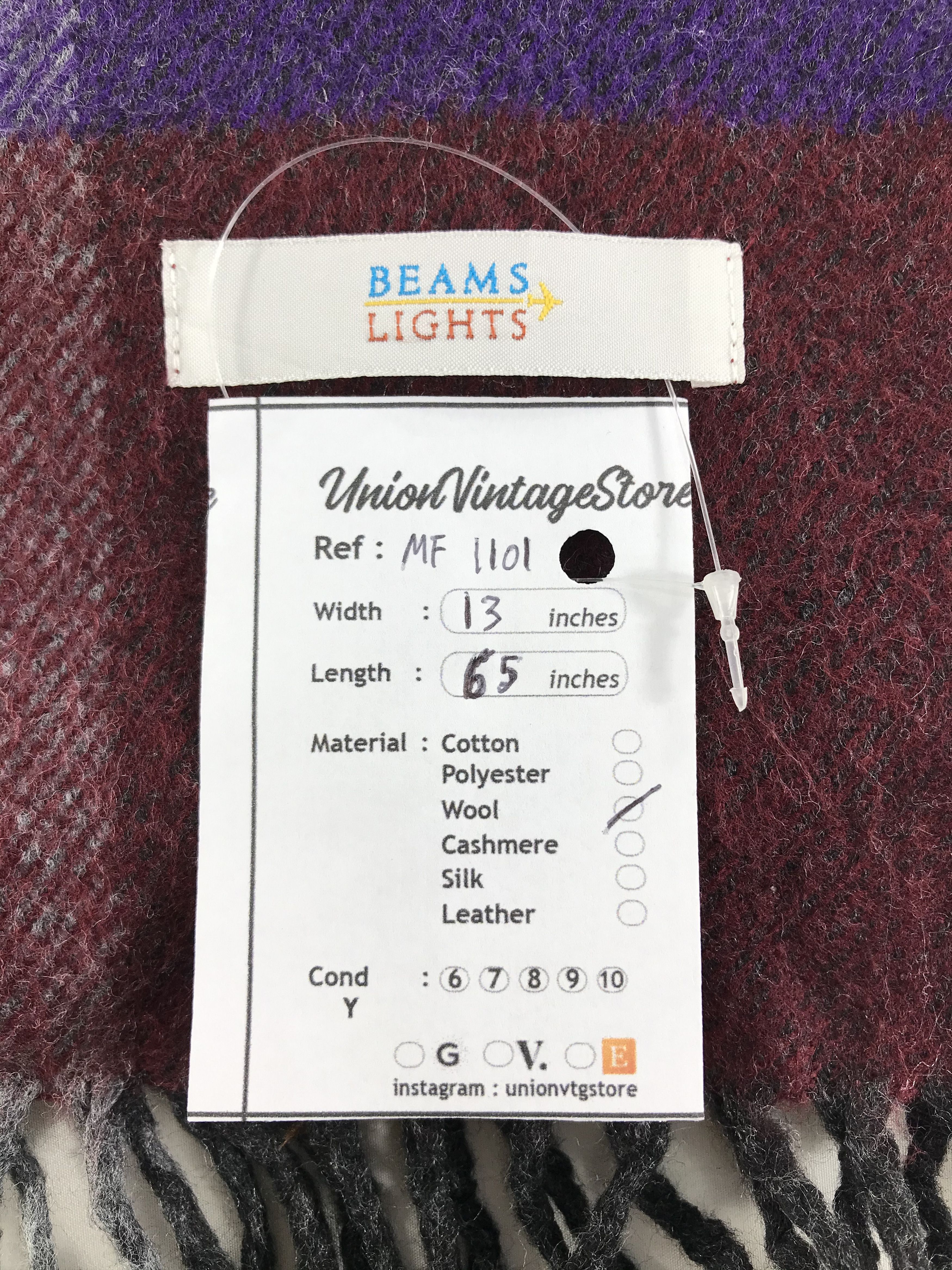 Beams Japan Vintage Beams Scarf/Muffler/Neckwear MF1101 Size ONE SIZE - 4 Thumbnail