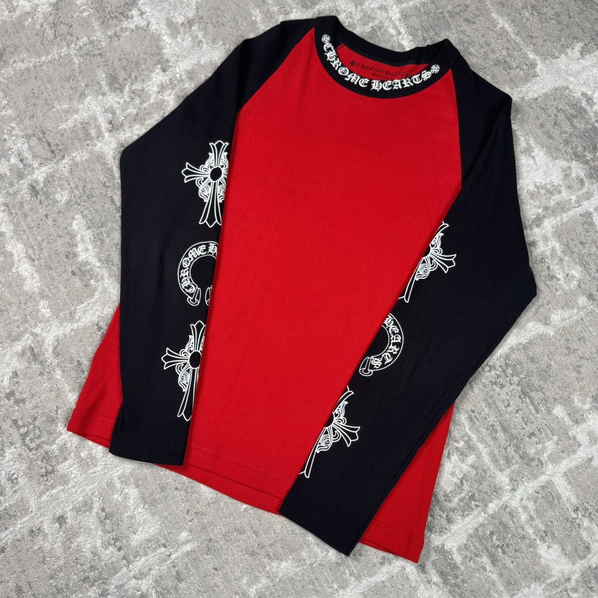 Chrome Hearts Baseball raglan long sleeve tee shirt Size US M / EU 48-50 / 2 - 2 Thumbnail