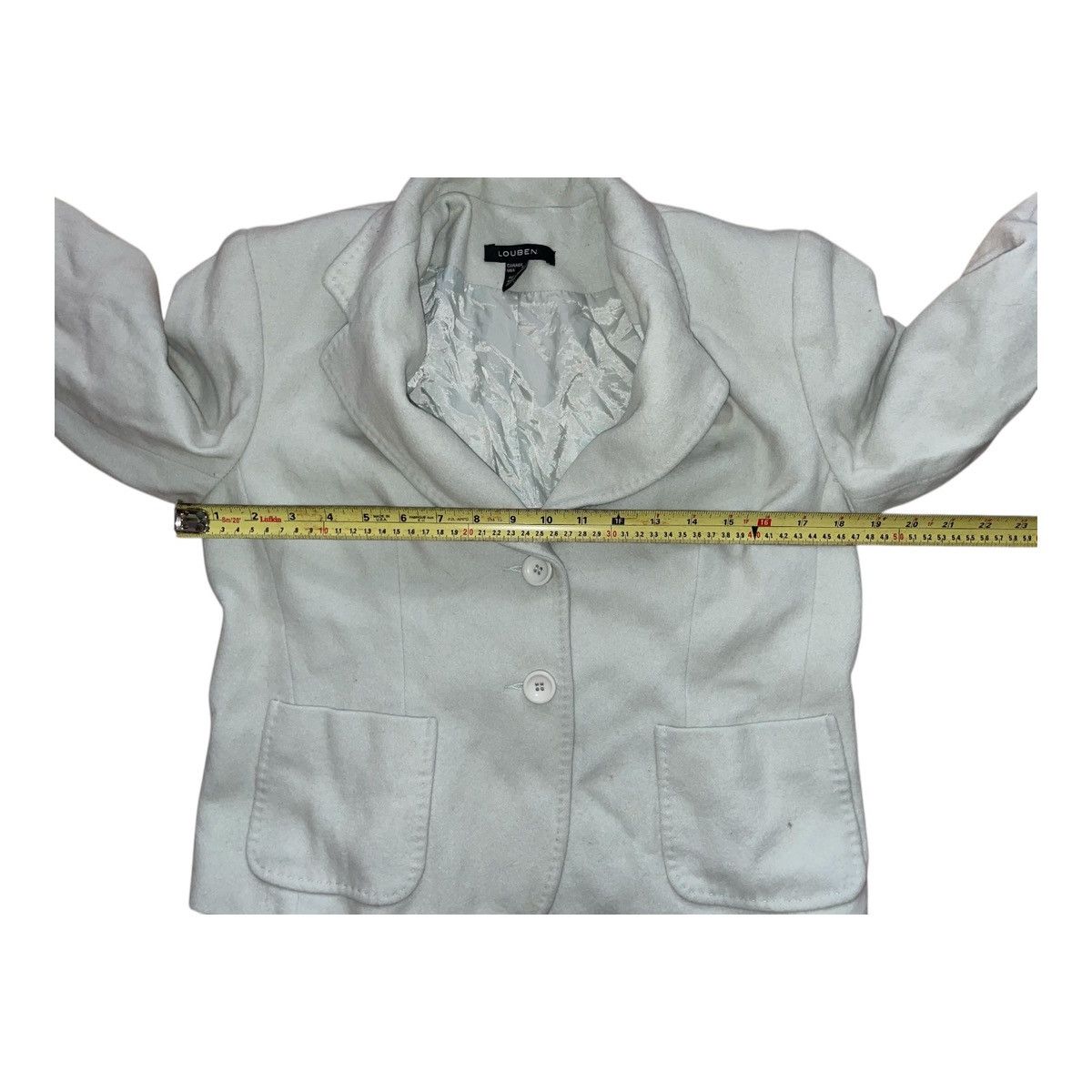 LOUBEN Louben Vintage Women’s Size 10 Wool Cashmere Blazer Jacket Size L / US 10 / IT 46 - 10 Thumbnail
