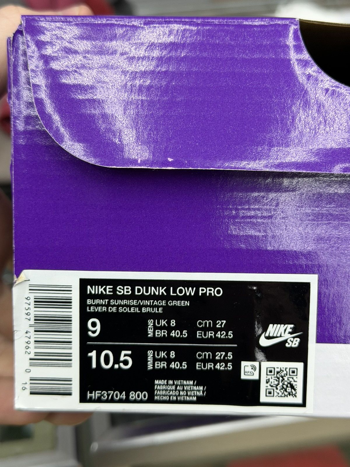 Nike Size 9 - Nike SB Dunk Low Burnt Sunrise Size US 9 / EU 42 - 9 Thumbnail