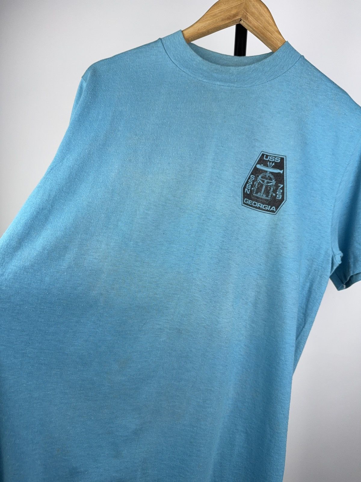 Vintage USS Georgia Submarine Graphic Tee Patriotic USA Hanes 90s Size US M / EU 48-50 / 2 - 4 Thumbnail