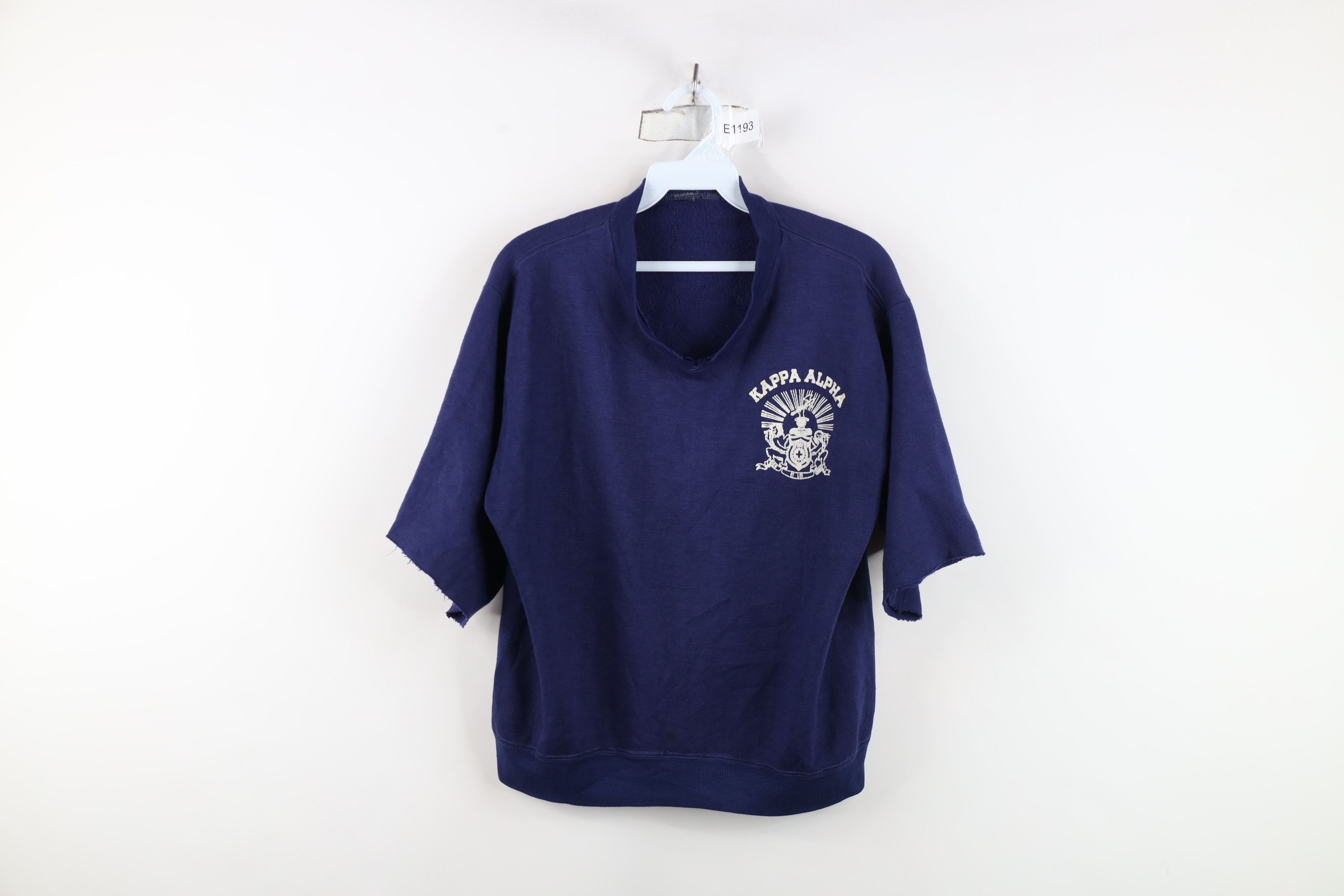 Vintage Vintage 50s 60s Alpha Order Short Sleeve Sweatshirt USA Size L / US 10 / IT 46 - 1 Thumbnail