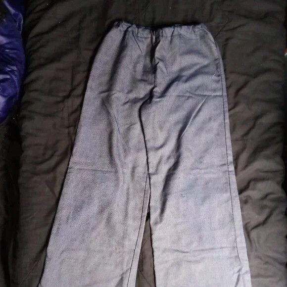 Other Vintage 60s Floral Embroidered Flare Pants Polyester Size 30" / US 8 / IT 44 - 2 Thumbnail