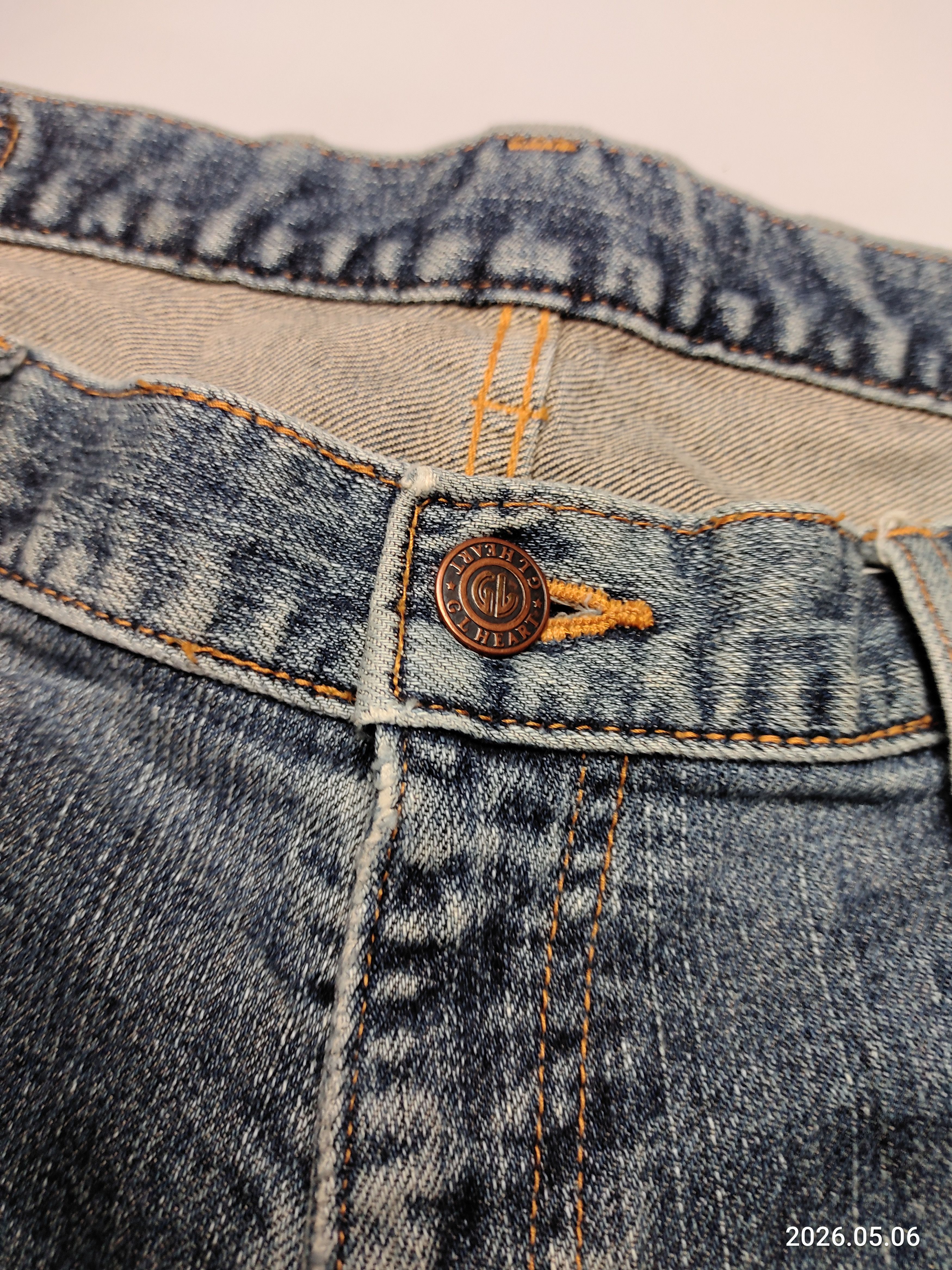 Vintage GL Heart distressed rusty mud denim pants Size US 32 / EU 48 - 8 Thumbnail