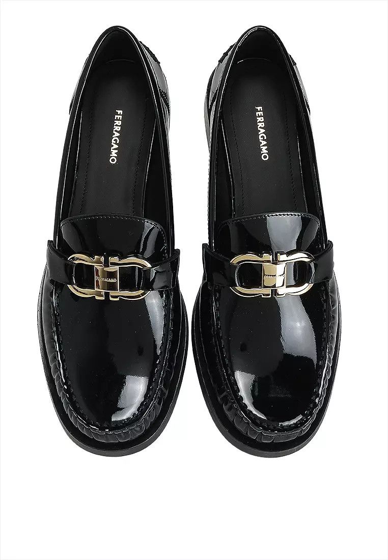 Salvatore Ferragamo o1y0426 Loafers in Black Size US 5.5 / IT 35.5 - 3 Thumbnail