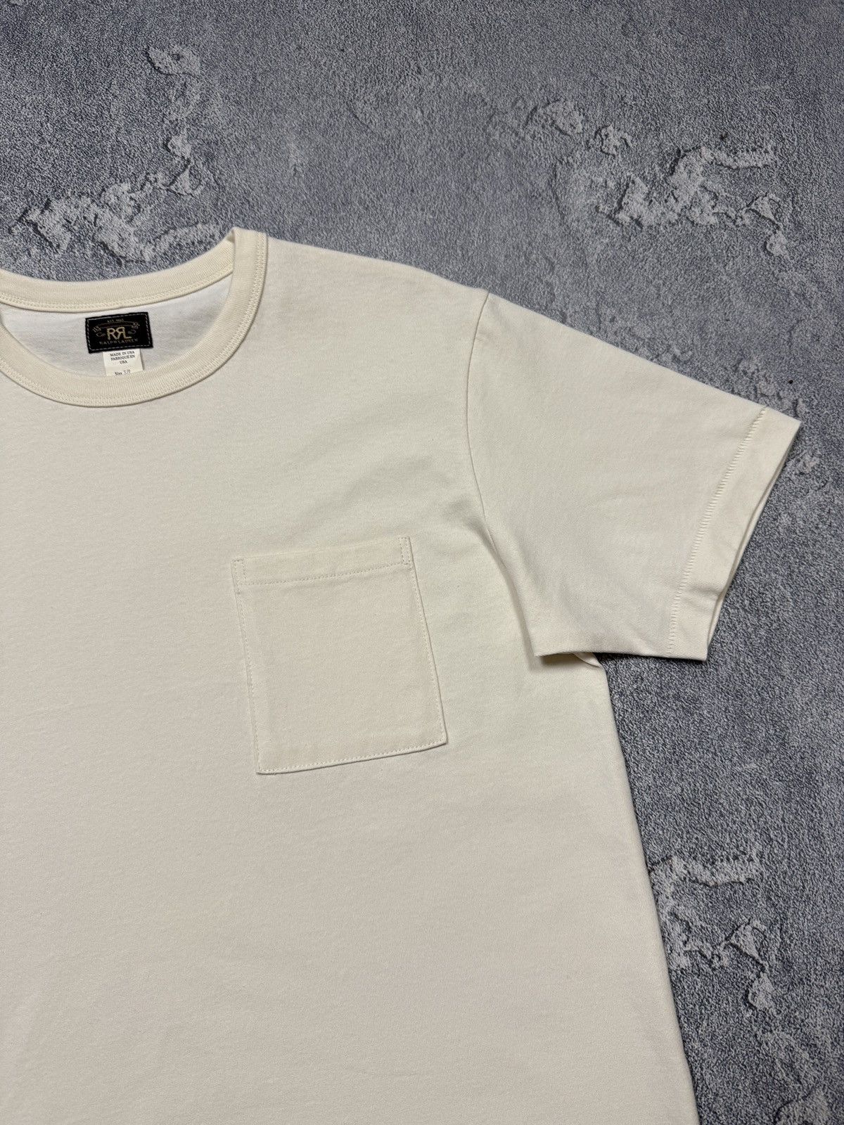 RRL Ralph Lauren RRL Double RL Beige Pocket Tee Size US S / EU 44-46 / 1 - 3 Thumbnail