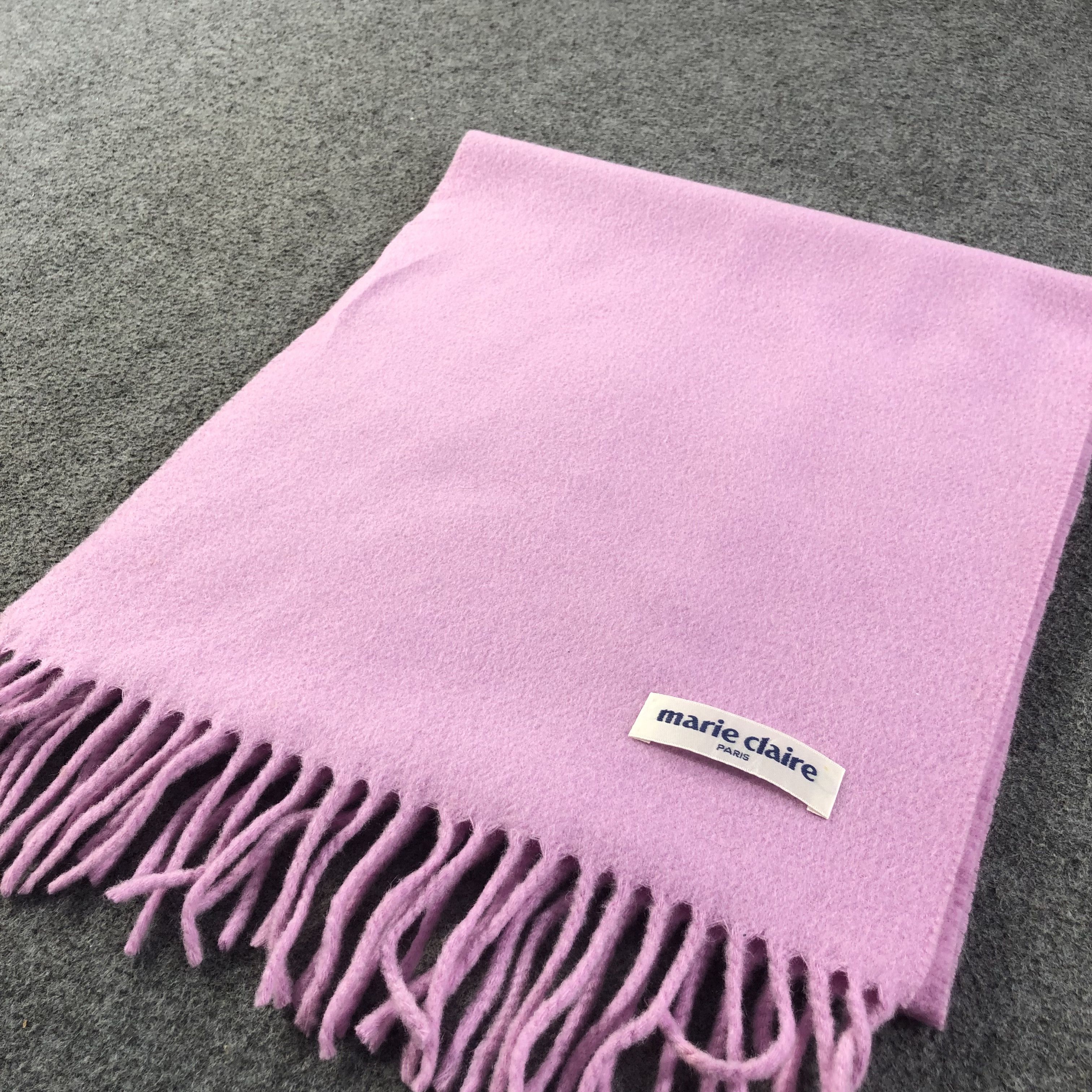 Japanese Brand Marie Claire Wool Scarf Muffler V1158 Size ONE SIZE - 3 Thumbnail