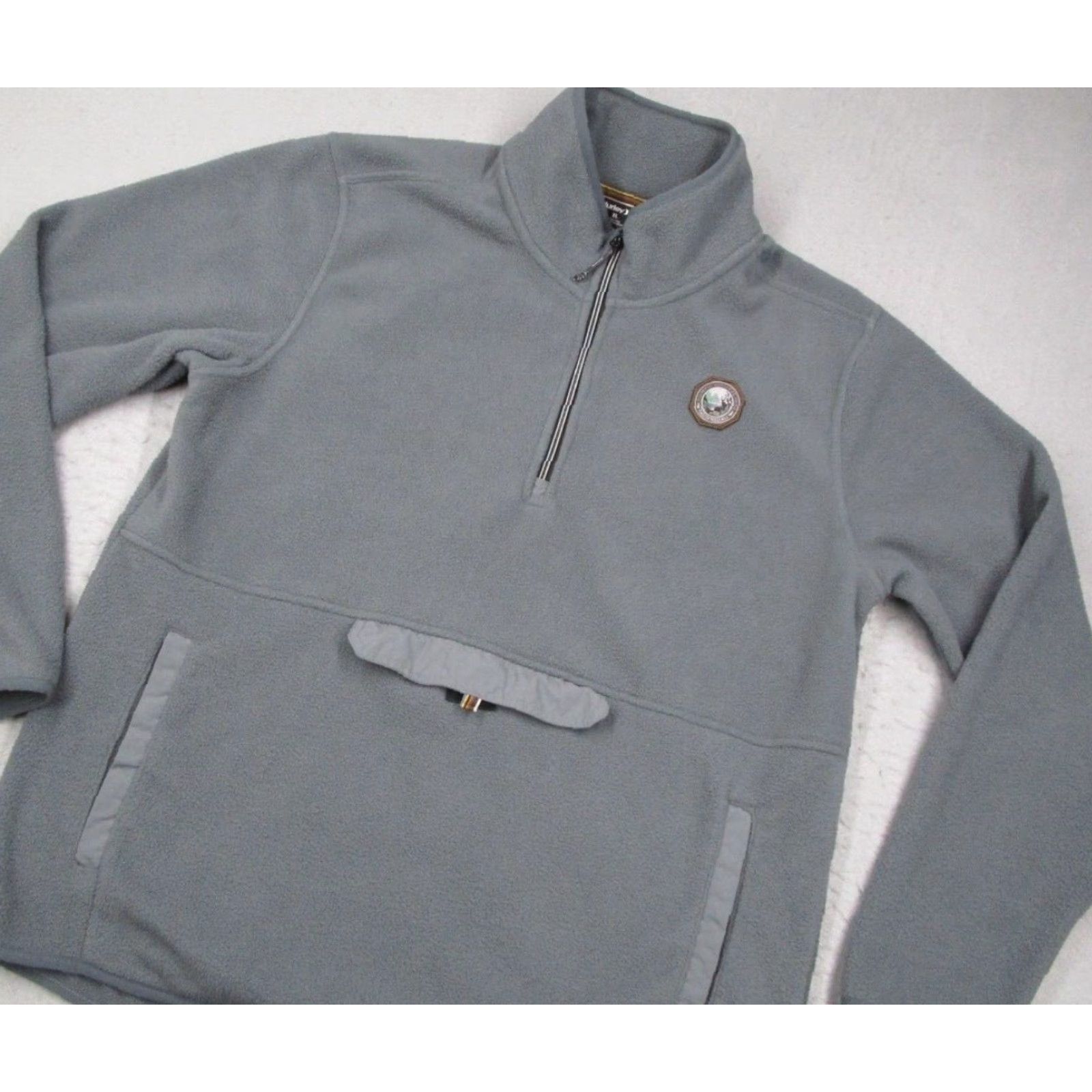 Hurley Hurley Pendleton Jacket Mens XL Gray Fleece 1/4 Zip Sherpa Pullover Size US XL / EU 56 / 4 - 2 Thumbnail