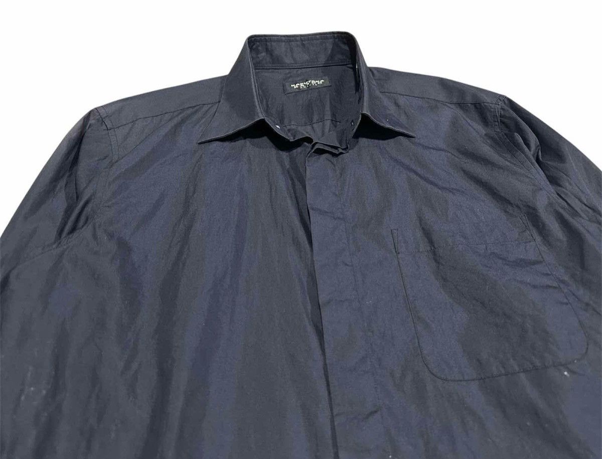 Issey Miyake × Japanese Brand × Tete Homme 🔥Y2K Vintage Kazutaka Katoh Shirt Black Goth Size US L / EU 52-54 / 3 - 1 Thumbnail