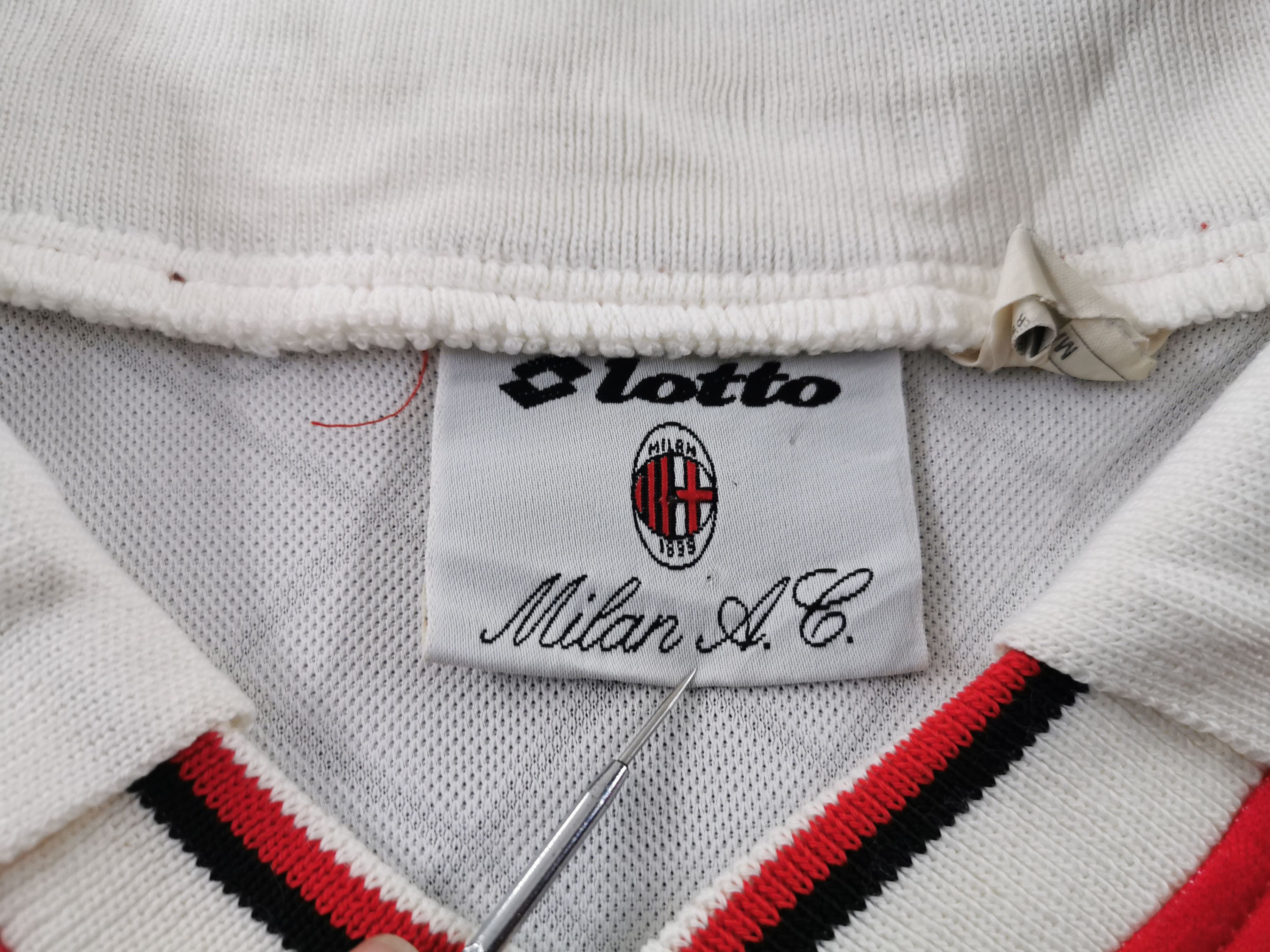 Lotto Sport Vintage 90s AC Milan Football By Lotto Jersey Made In Italy Size US L / EU 52-54 / 3 - 5 Thumbnail