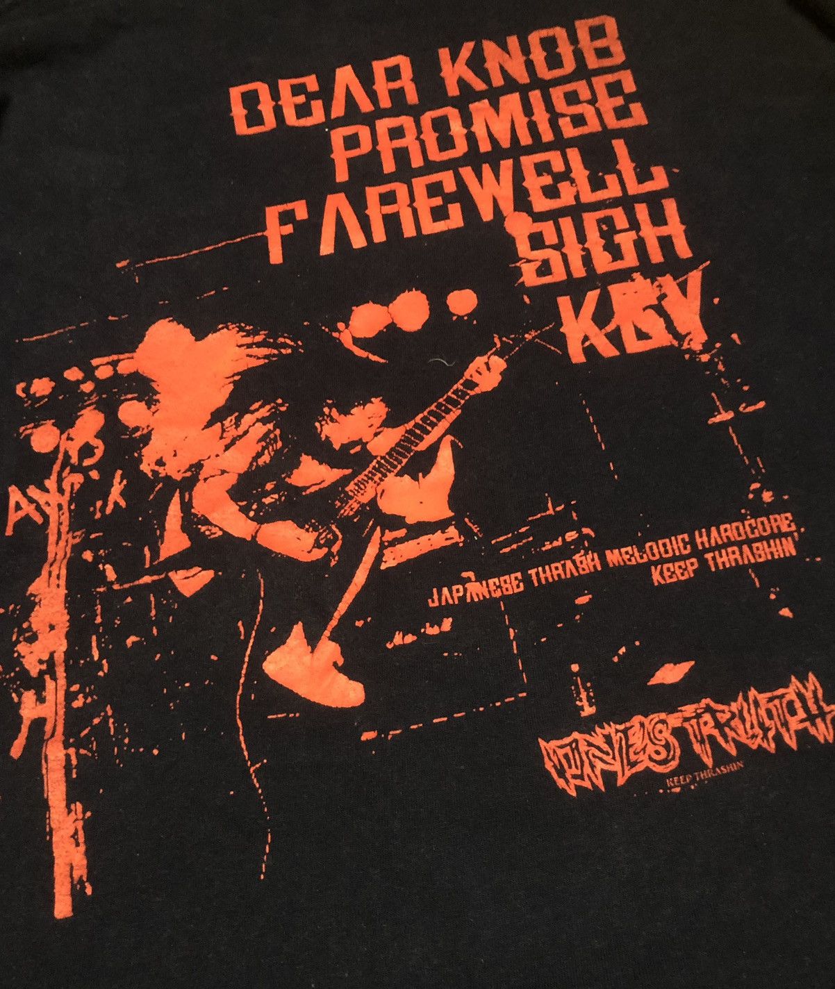 Band Tees Ones Truth Keep Thrashin Hardcore Band Long Sleeve Tshirt Size US L / EU 52-54 / 3 - 2 Thumbnail