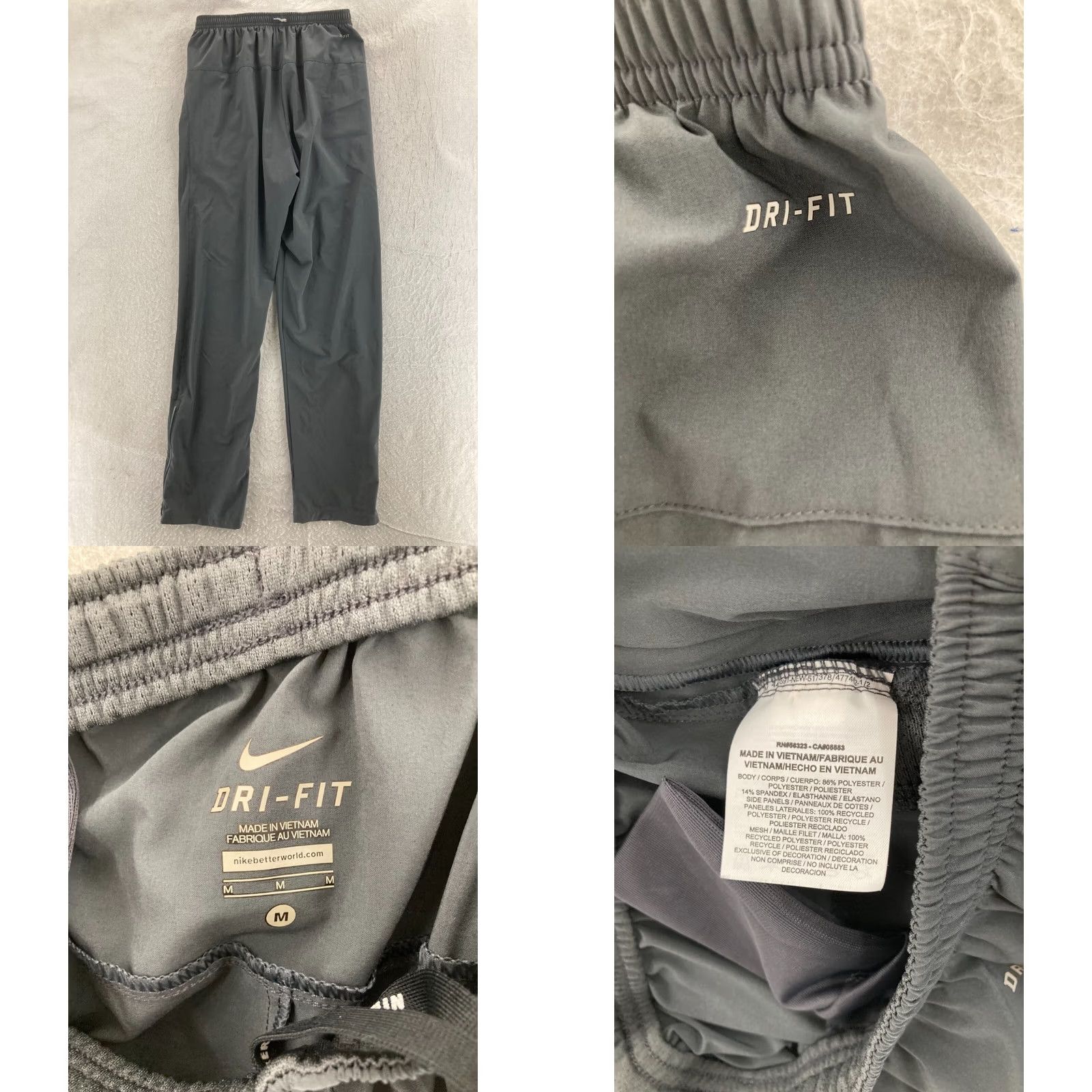 Nike Nike Dri-FIT Womens Pants Running Black Medium Size 32" / US 10 / IT 46 - 8 Thumbnail