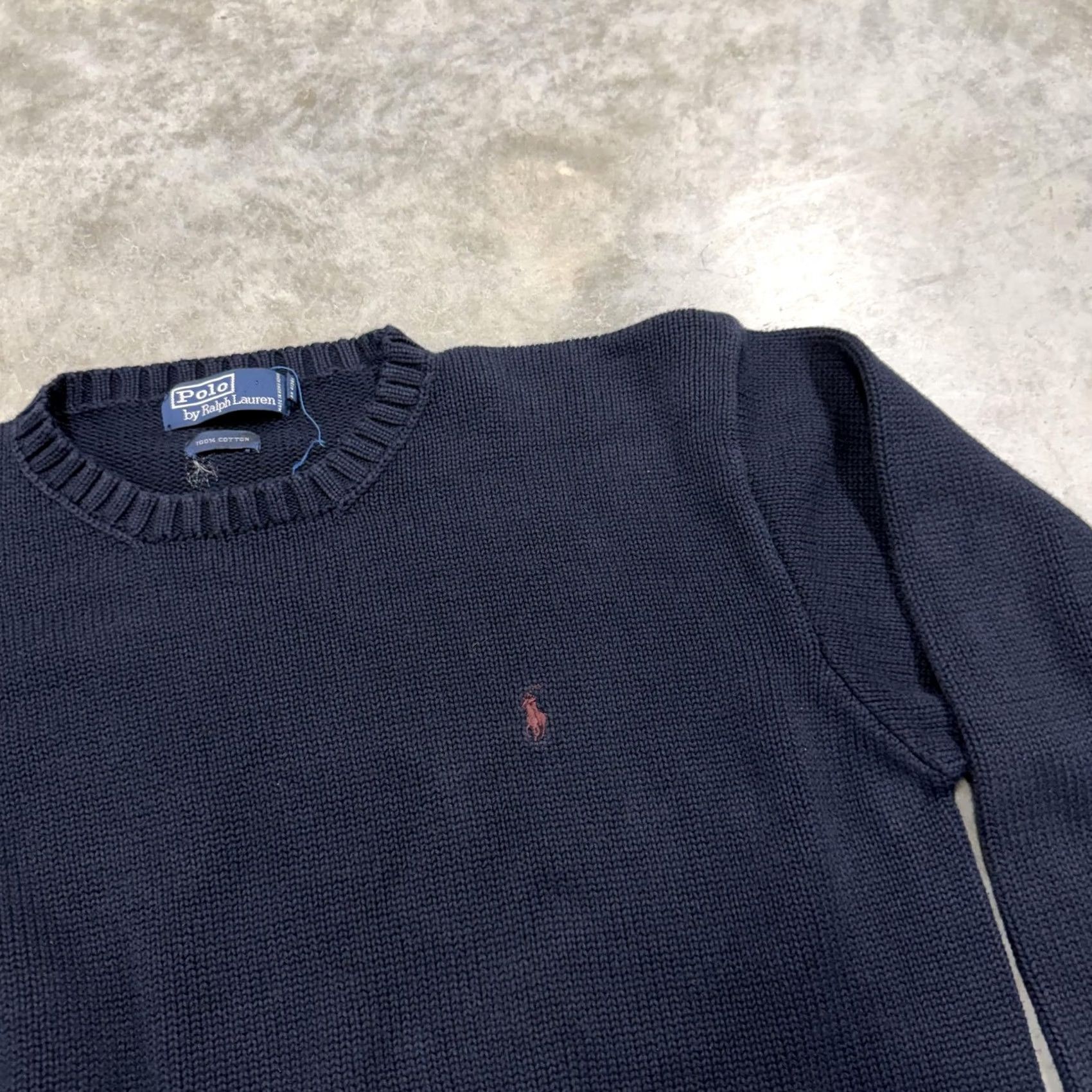 Polo Ralph Lauren Polo Ralph Lauren Sweater Mens Large Navy Crewneck Knit Pullover Pony Logo Size US L / EU 52-54 / 3 - 4 Thumbnail