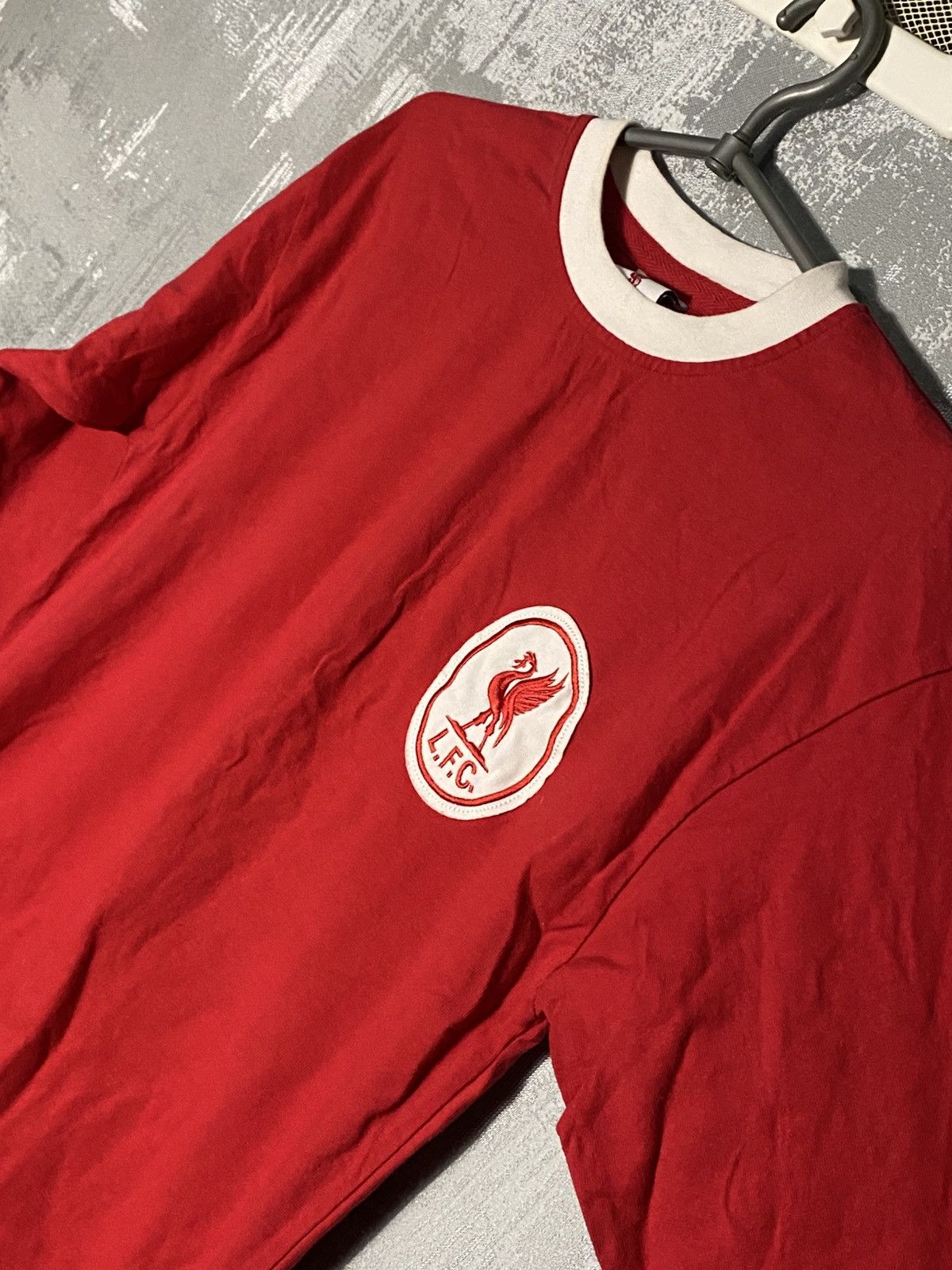 Vintage Vintage Liverpool Score Draw Long Sleeve Soccer Jersey Kit Size US S / EU 44-46 / 1 - 2 Thumbnail