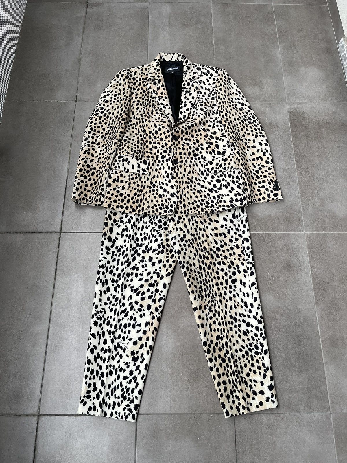 Just Cavalli !DS! FW22 Just Cavalli Leopard Print Natural Blazer Size US L / EU 52-54 / 3 - 8 Thumbnail