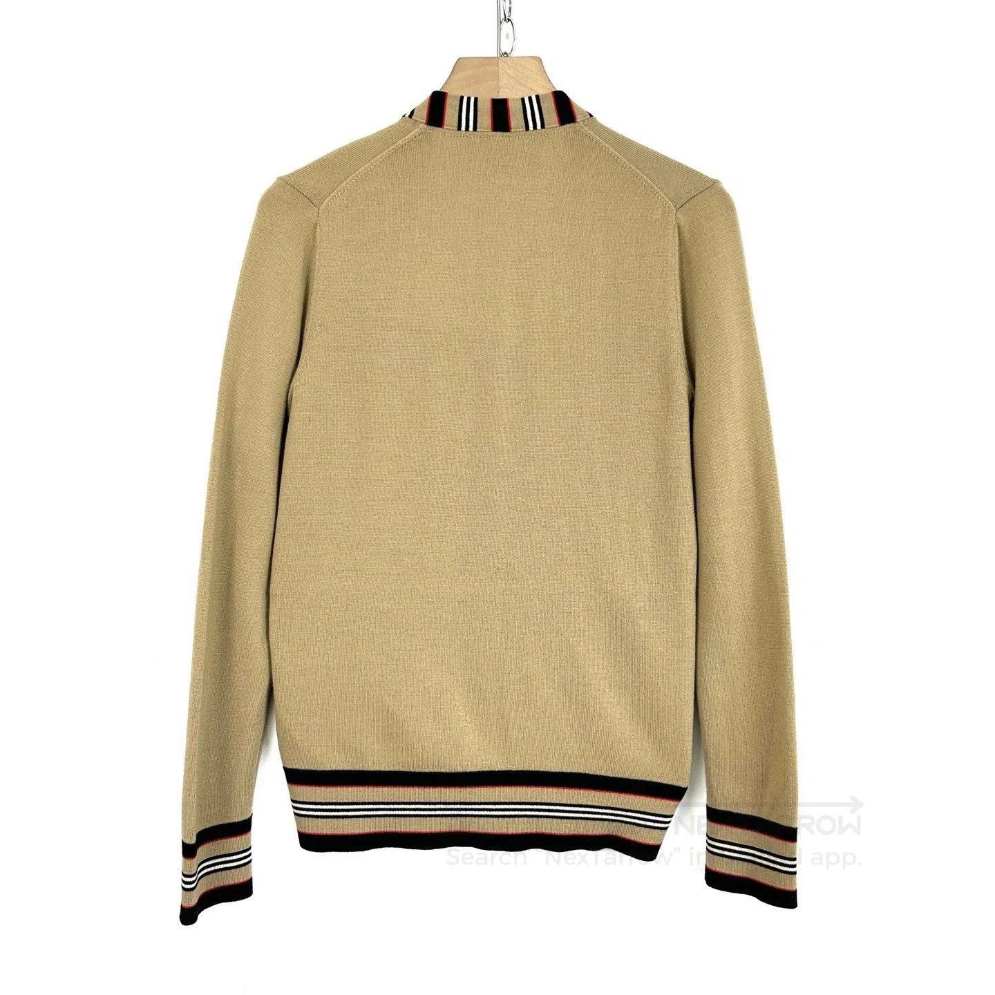 Burberry Burberry V-Neck Striped Knit Cardigan. Size S / US 4 / IT 40 - 2 Thumbnail
