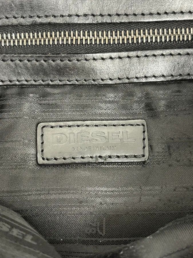 Diesel Diesel Black Leather Avant-Garde Shoulder Bag Size ONE SIZE - 12 Thumbnail