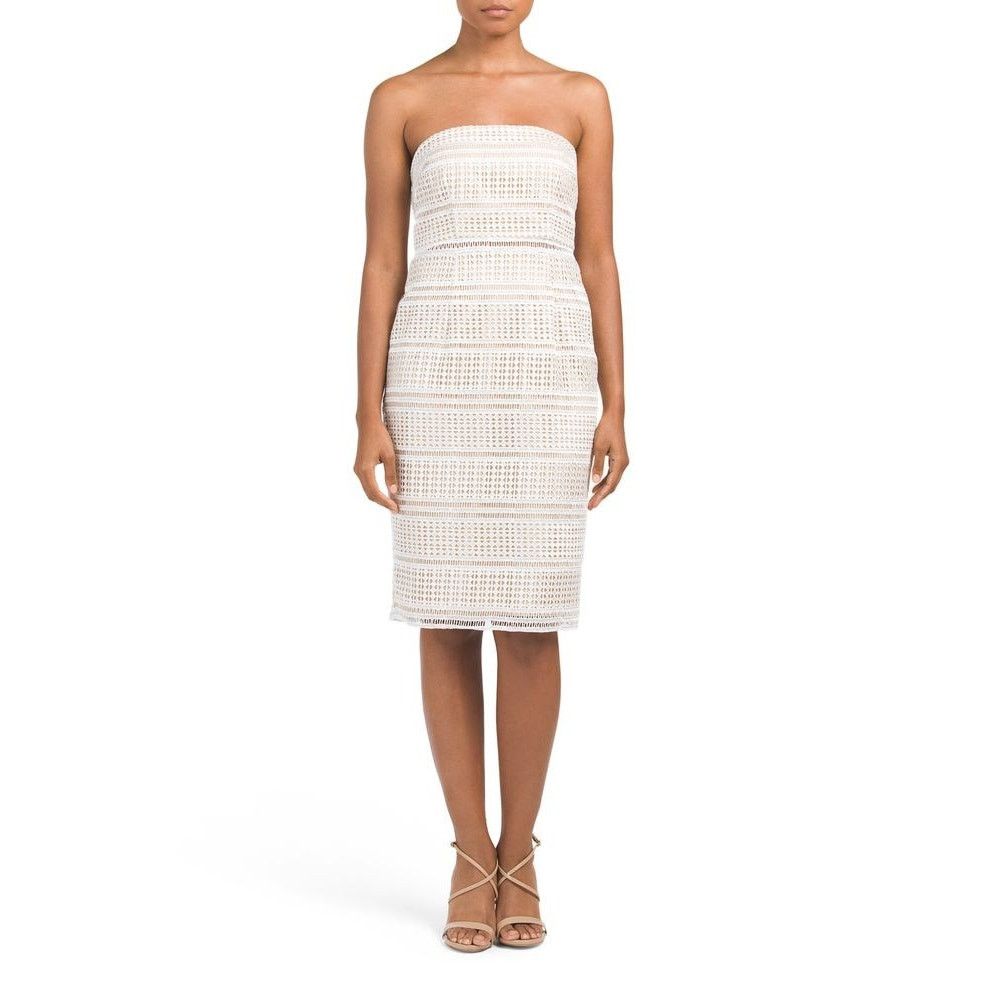 Adrianna Papell New Adrianna Papell Lace Eyelet Mini Dress SIZE 8 White Size M / US 6-8 / IT 42-44 - 2 Thumbnail