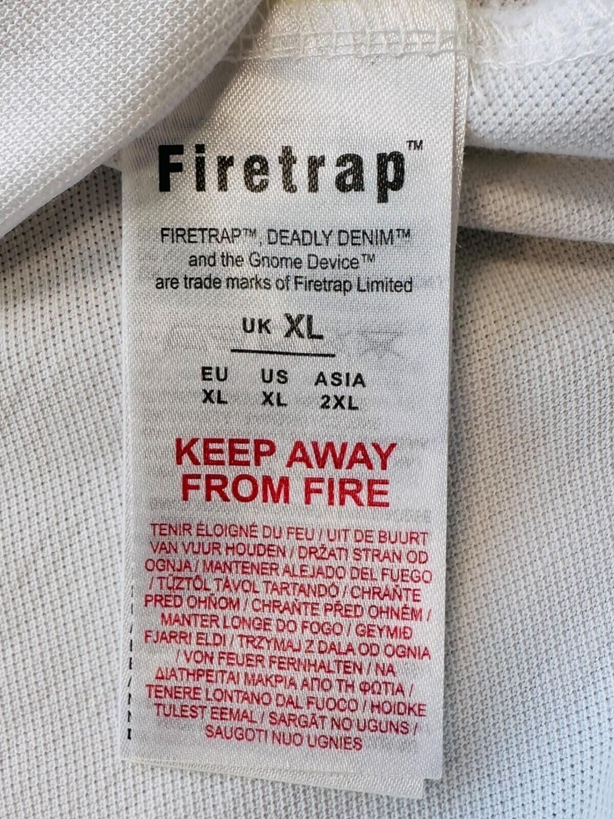 Firetrap Firetrap T-Shirt Men's UK Size XL White Short Sleeve Size US XL / EU 56 / 4 - 12 Thumbnail