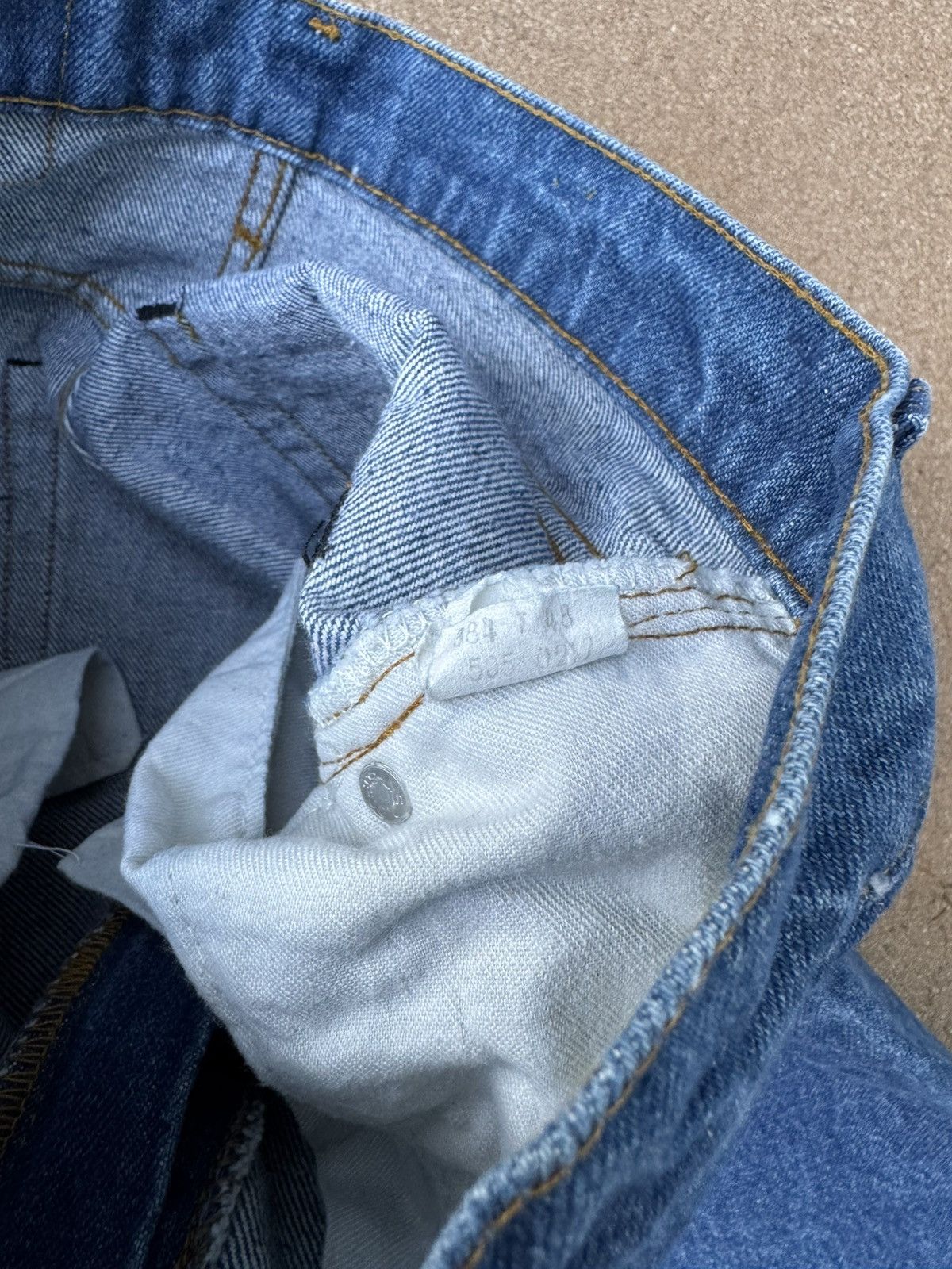 Levi's Vtg 80s Levi’s 505xx Red Tab Straight Leg Dark Jeans 29x30 Size US 29 - 6 Thumbnail